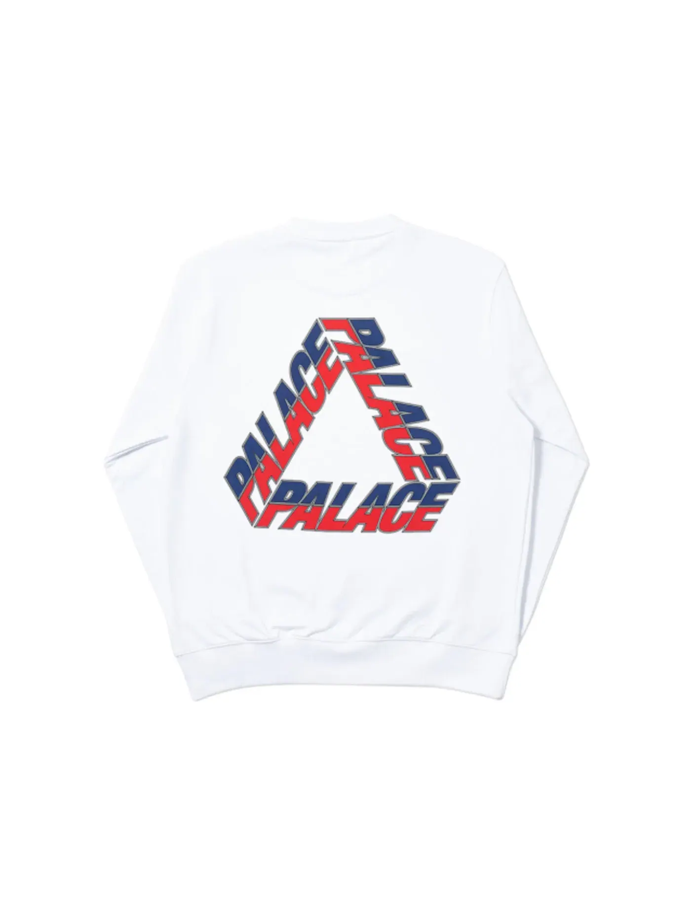 Мужской свитшот Palace Split P3 Crew White — изображение 2 из 2, белый
