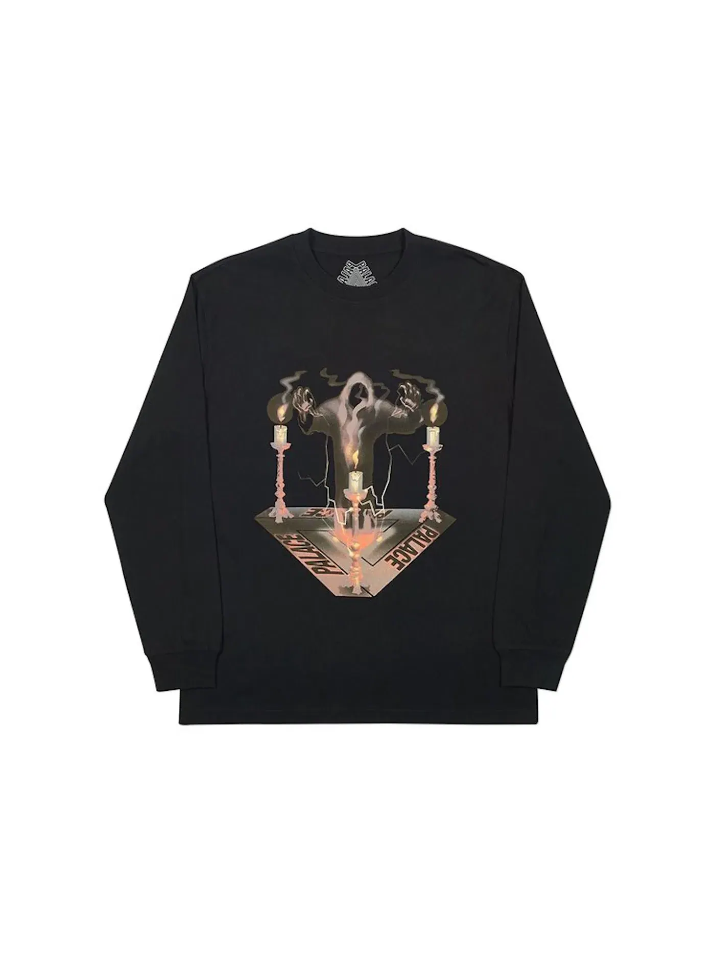 Мужская футболка с принтом Longsleeve Palace — изображение 1 из 1, черный