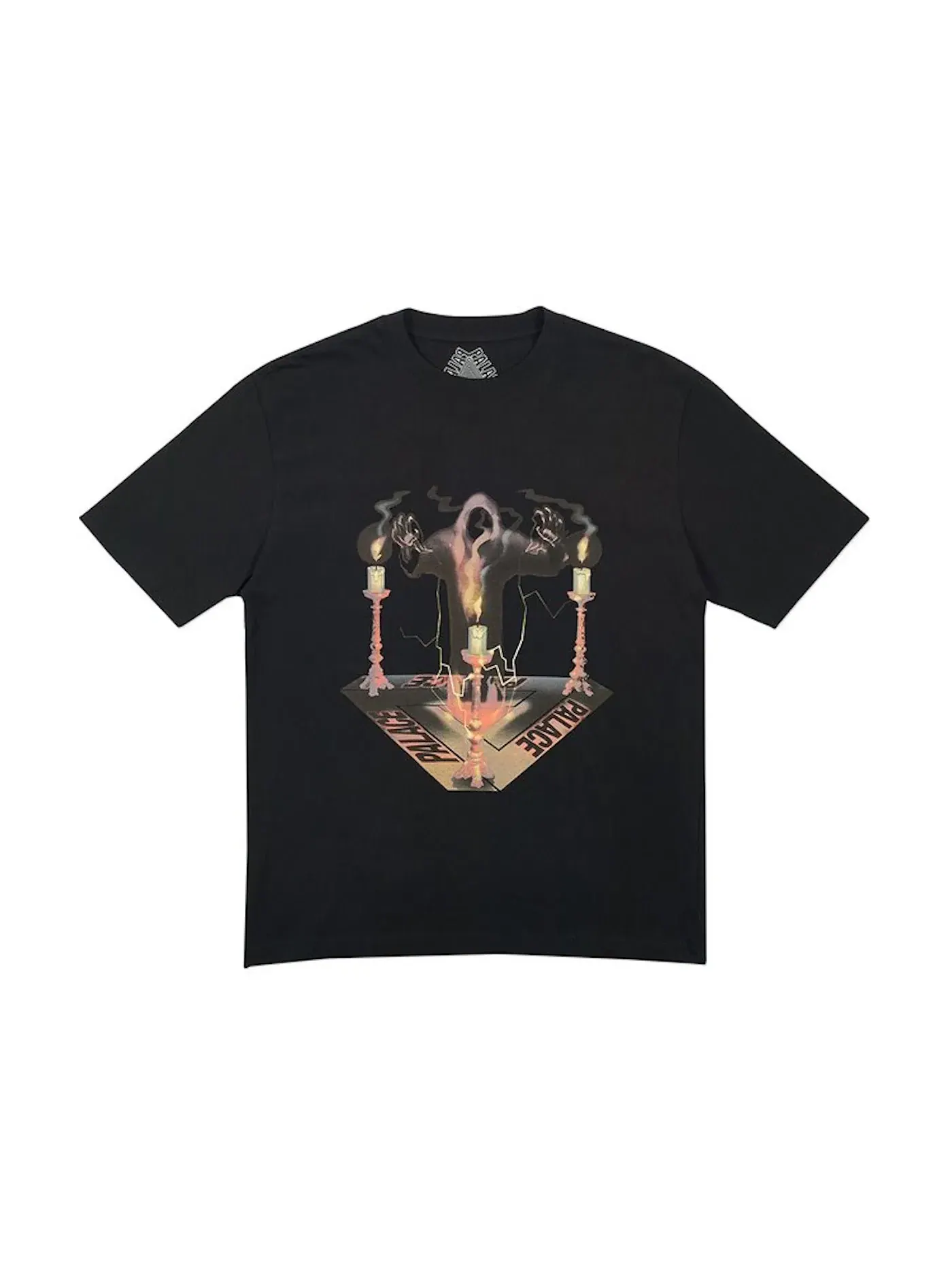 Мужская футболка с принтом Palace Spooked T-Shirt — изображение 1 из 1, черный