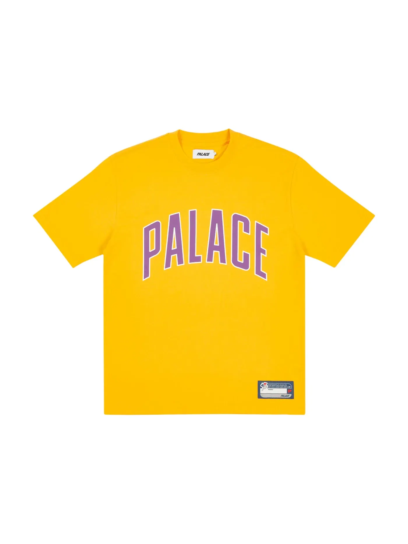 Мужская футболка с принтом Palace T-shirt — изображение 1 из 1, желтый