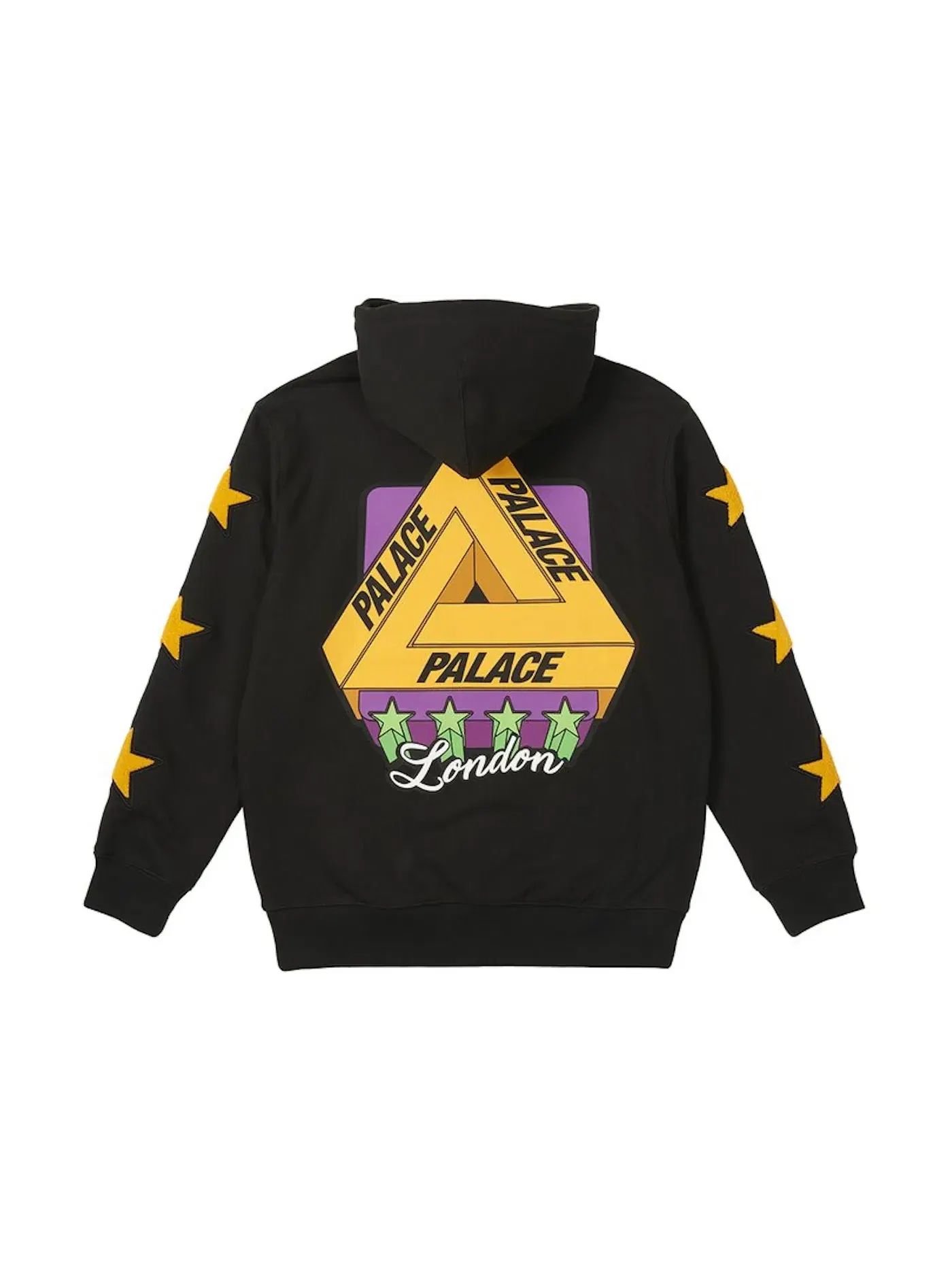 Мужской худи с принтом Palace Hood — изображение 1 из 2, черный