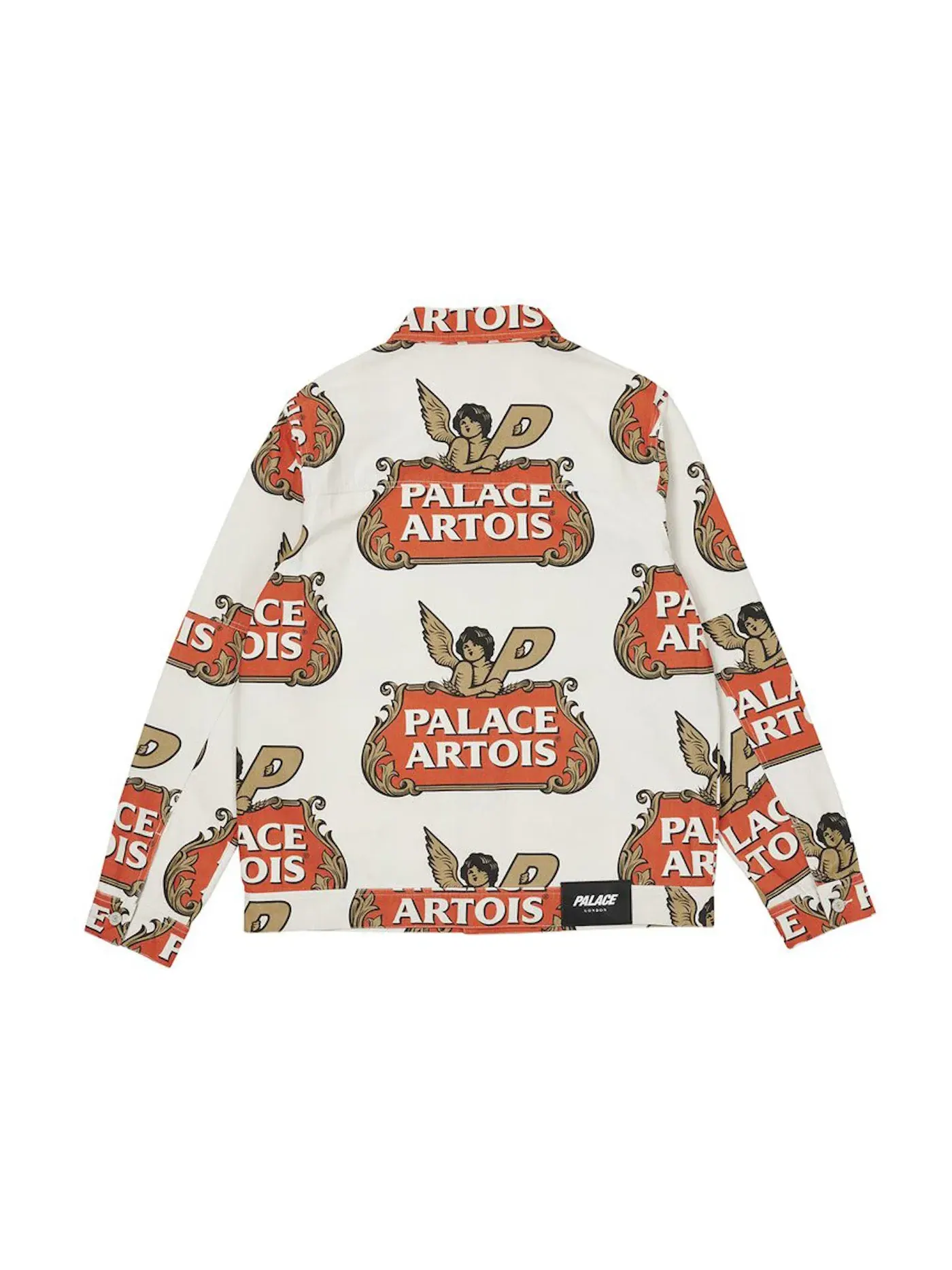Мужская куртка Palace Stella Artois Chore Jacket — изображение 2 из 2, белый/красный/золотистый
