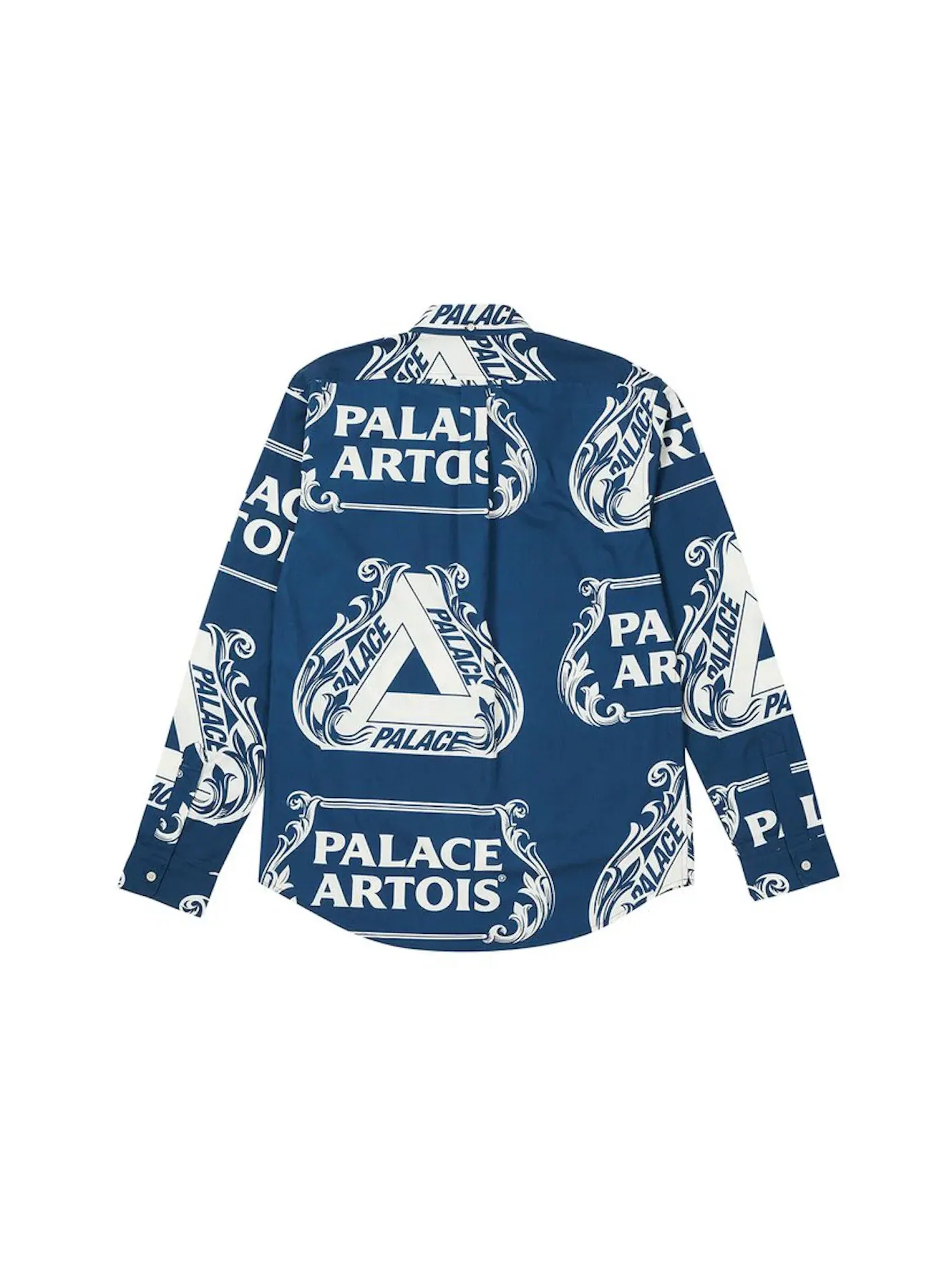 Мужская рубашка оксфорд с принтом Palace Stella Artois — изображение 2 из 2, темно-синий/белый