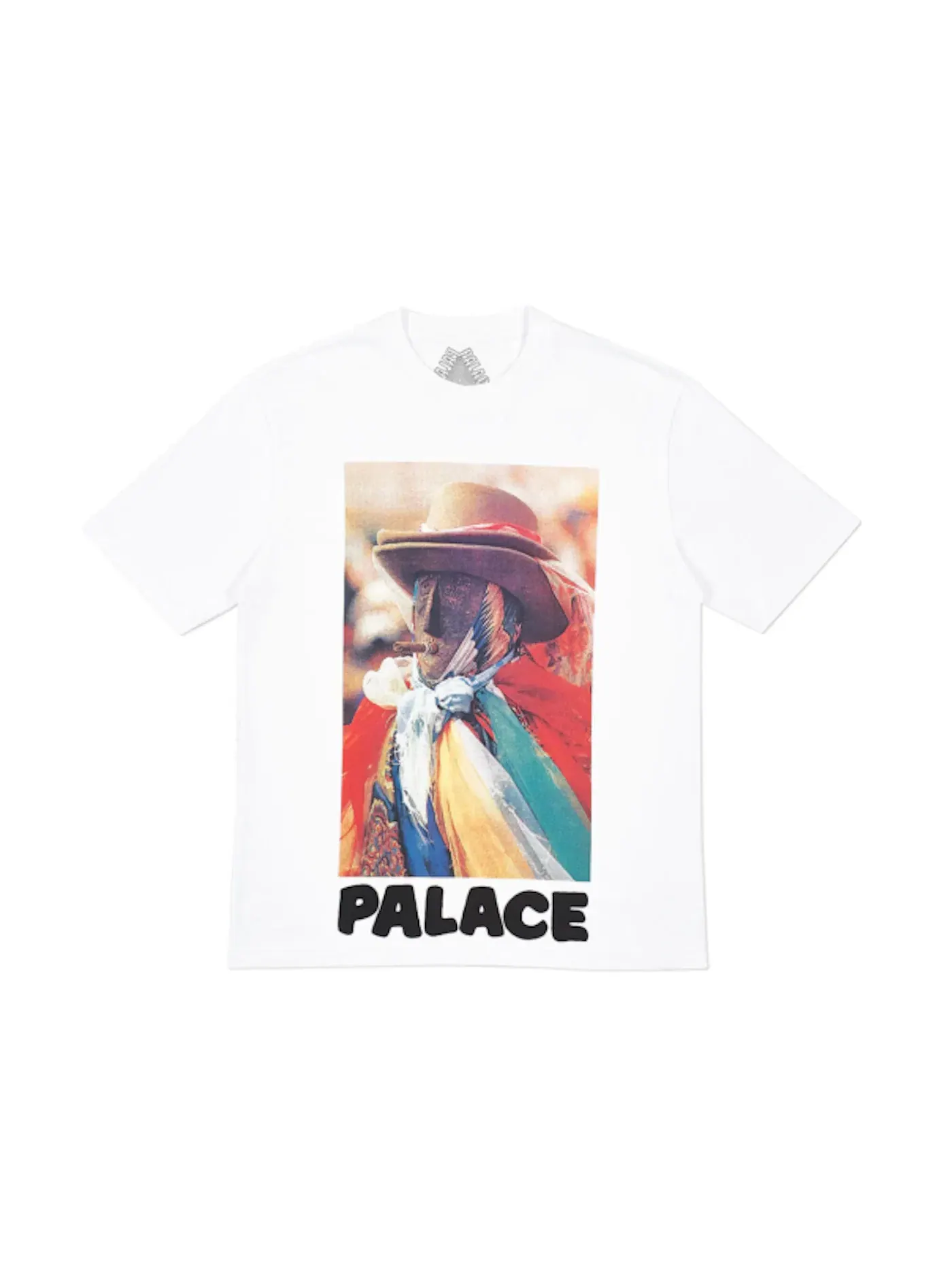 Мужская футболка с принтом Palace T-shirt — изображение 1 из 2, белый