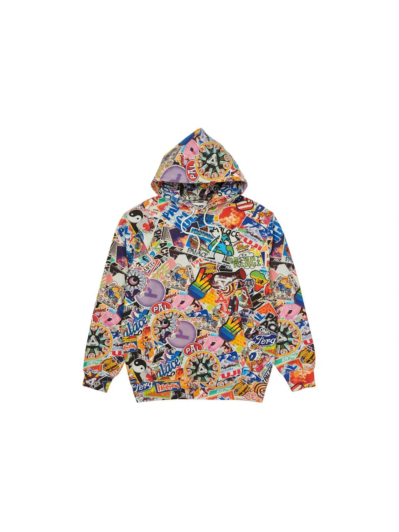 Мужской свитшот с принтом Palace Hood — изображение 1 из 2, мульти
