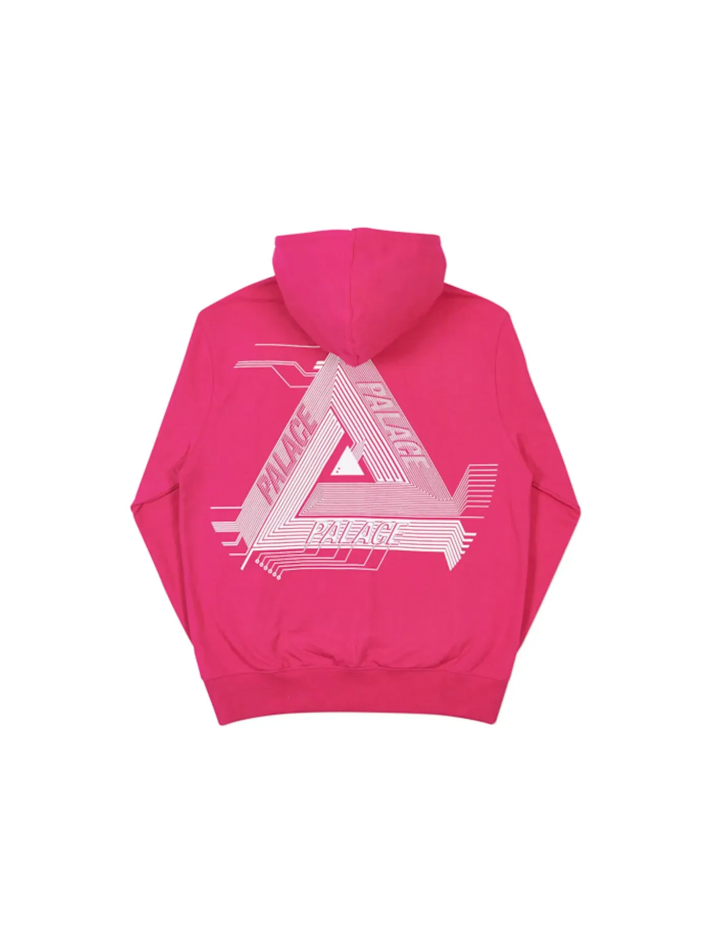 Мужская худи с принтом Palace Hood — изображение 2 из 2, розовый/серый