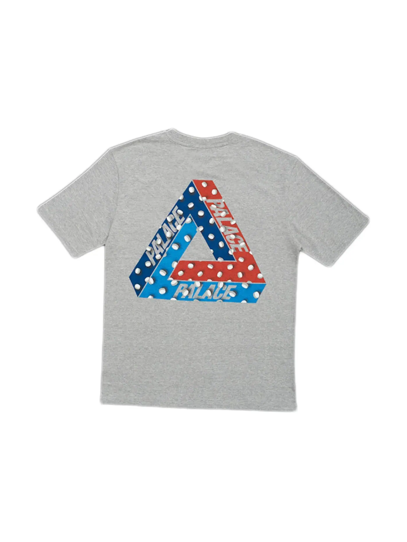 Мужская футболка с принтом Palace T-shirt — изображение 2 из 2, серый