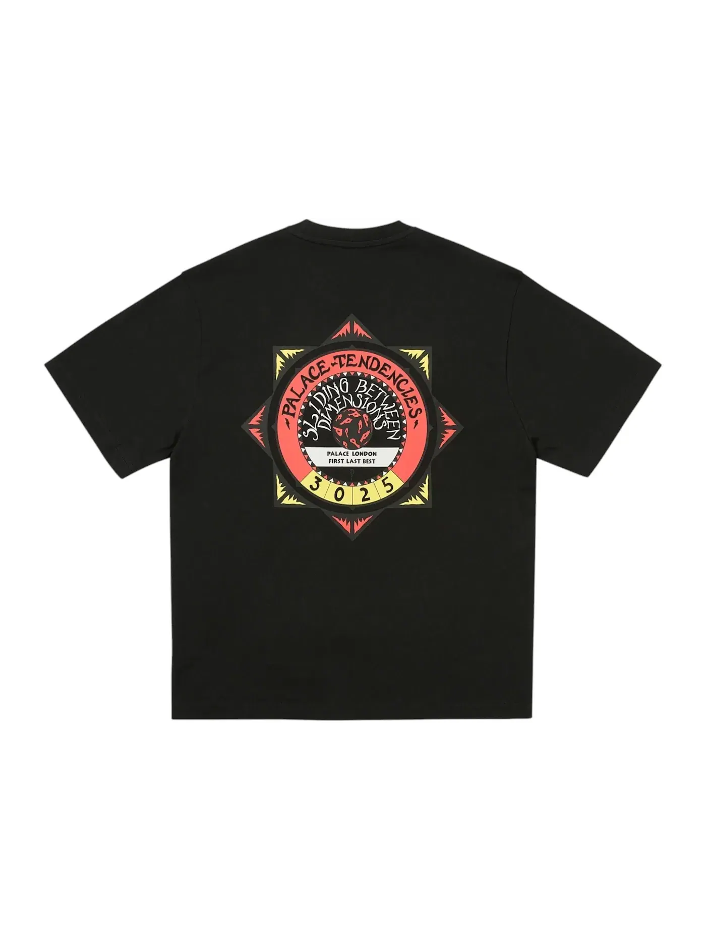 Мужская футболка с принтом Palace T-Shirt — изображение 1 из 2, черный