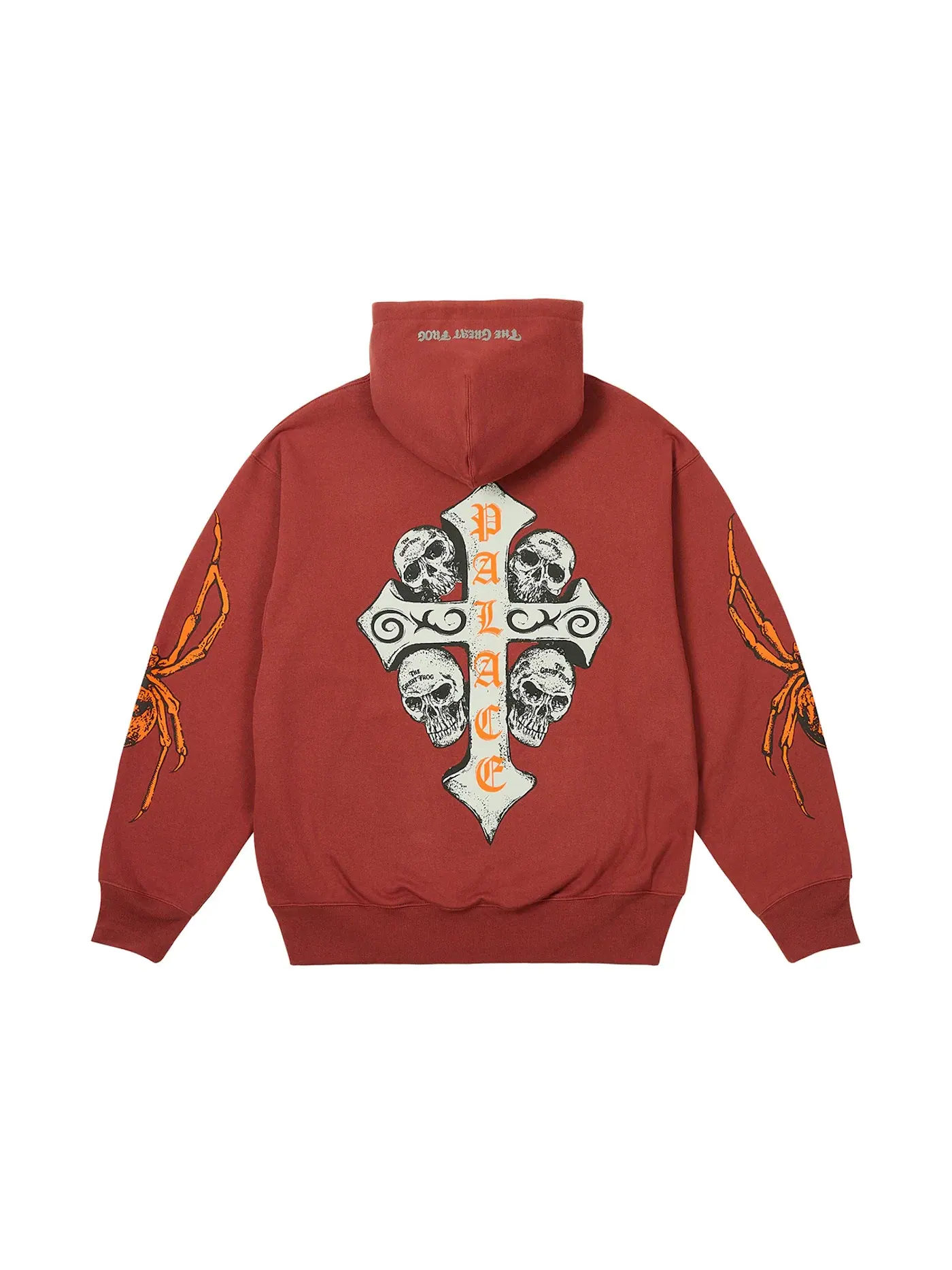 Мужской худи с капюшоном Palace TGF Hood Brown — изображение 2 из 2, коричневый