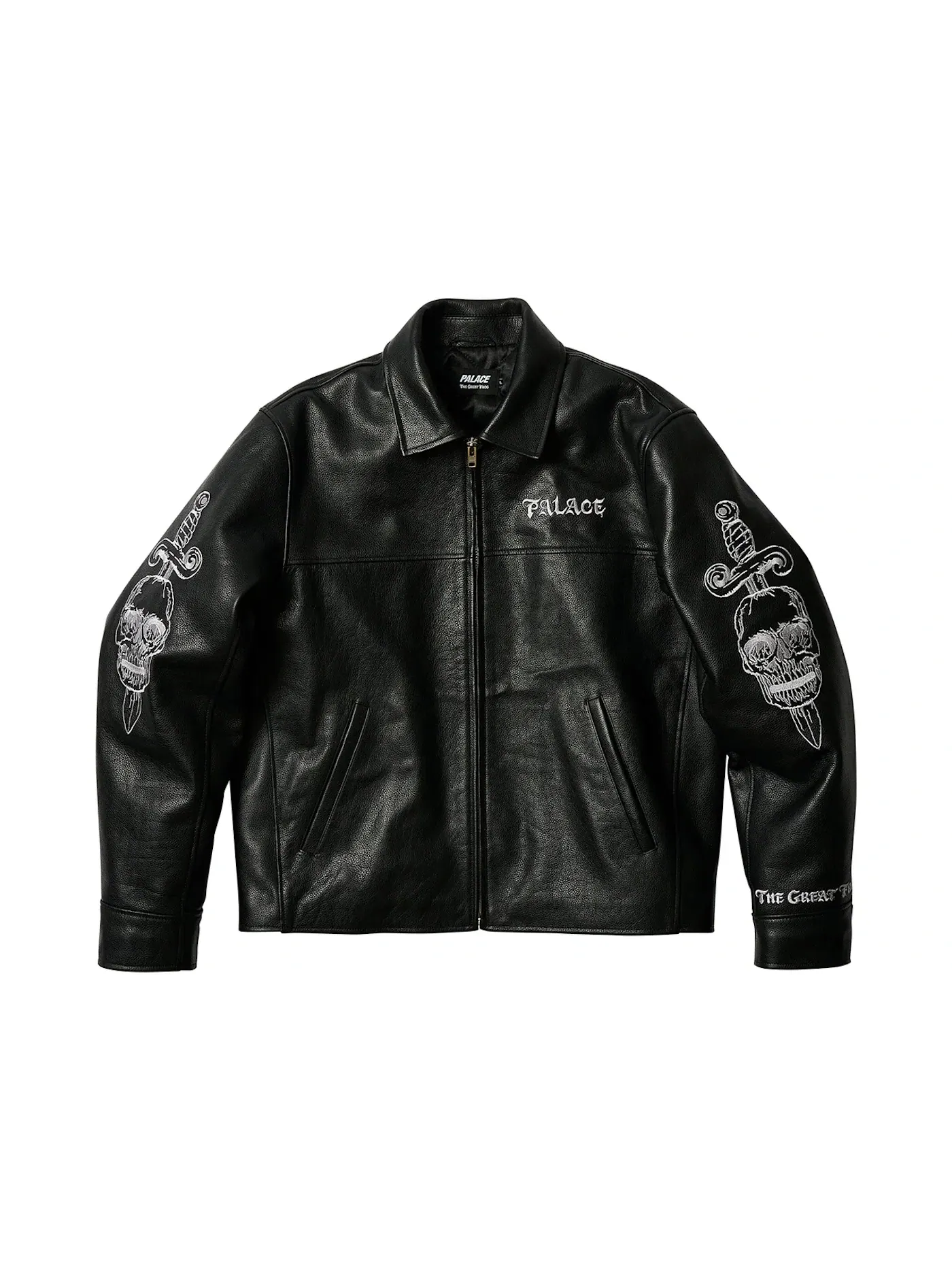 Мужская кожаная куртка Palace Jacket — изображение 1 из 3, черный