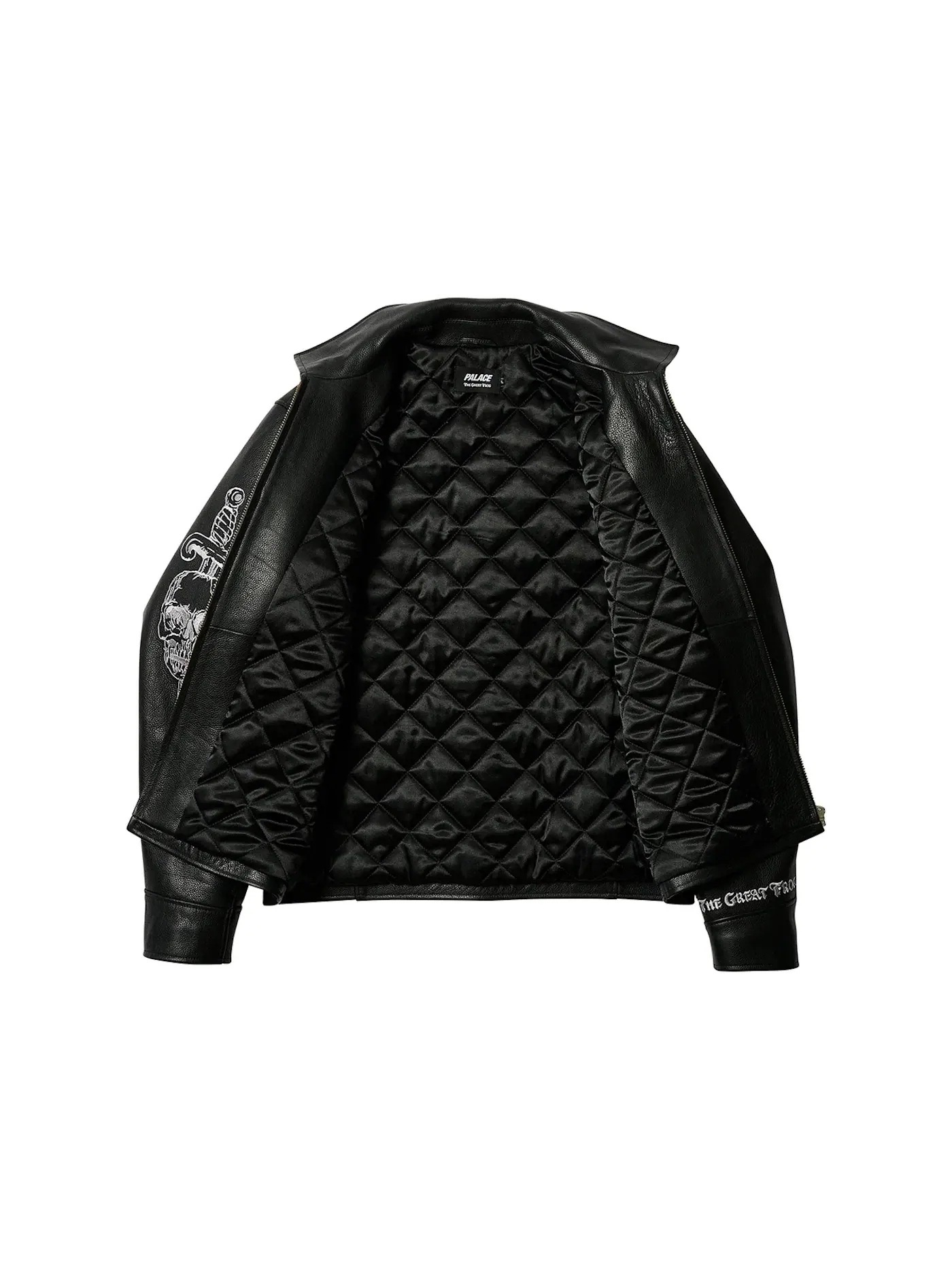 Мужская кожаная куртка Palace Jacket — изображение 2 из 3, черный