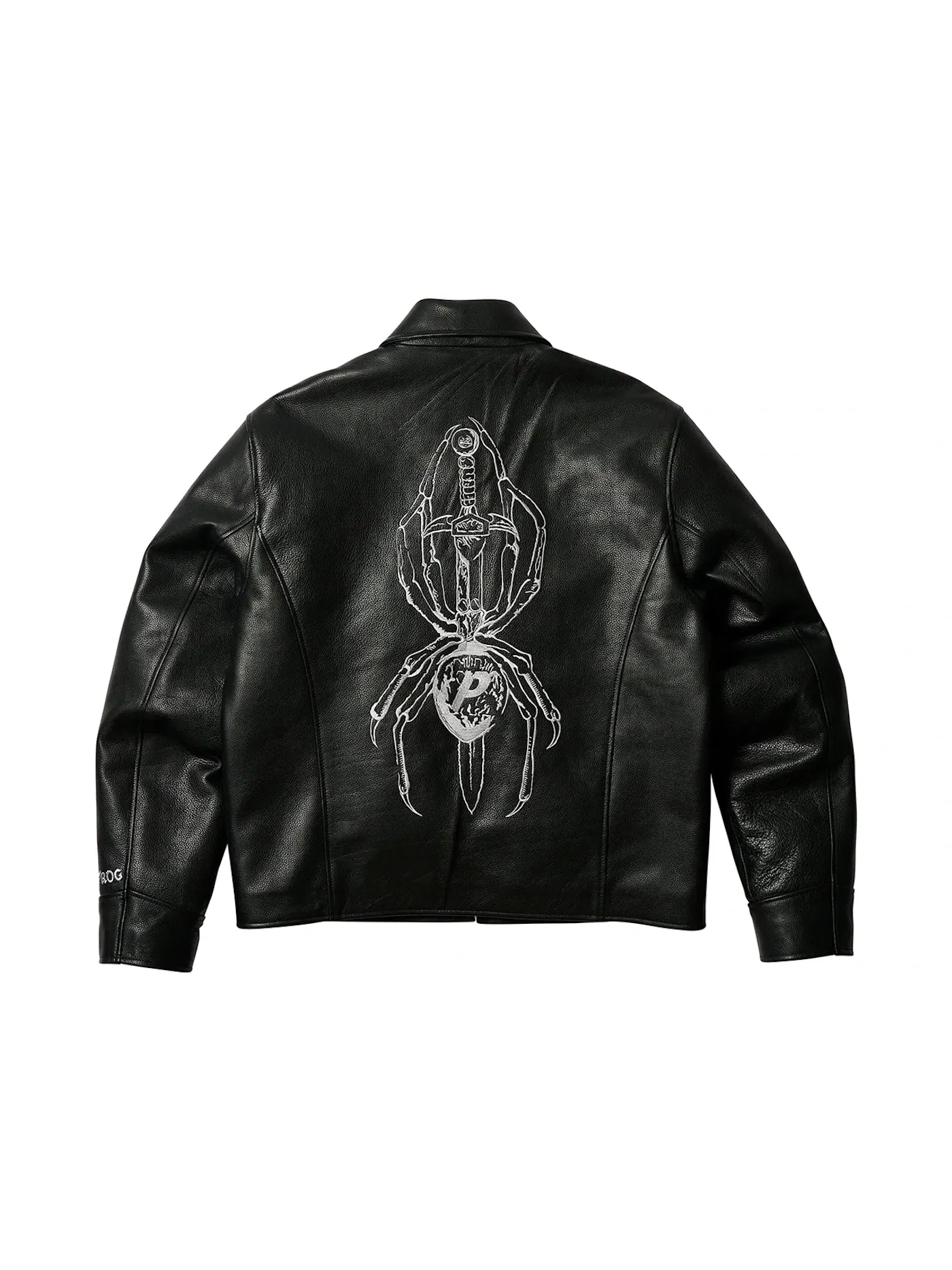 Мужская кожаная куртка Palace Jacket — изображение 3 из 3, черный