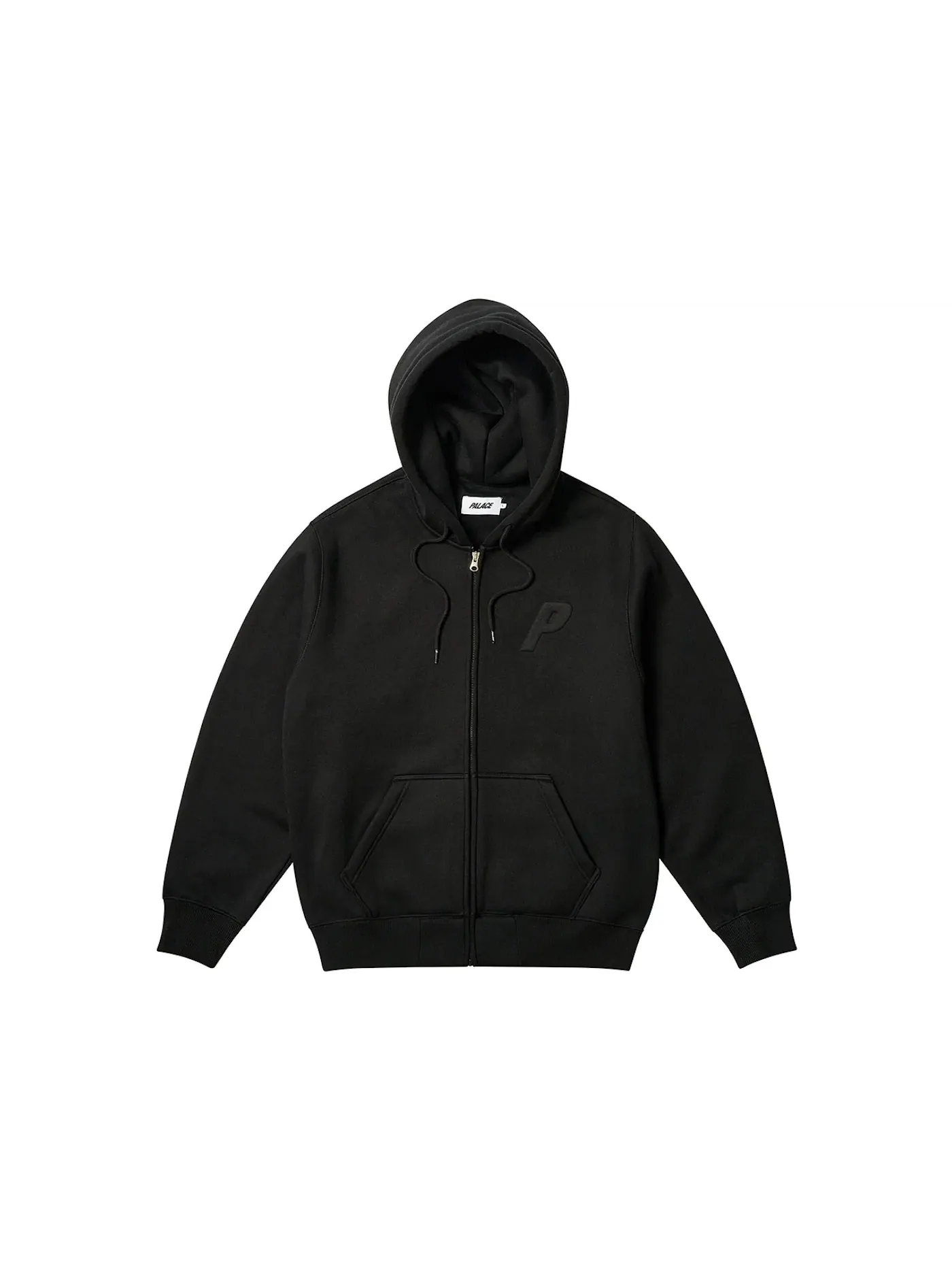Мужская худи с принтом Palace Thermal Embossed P3 Zip Hood — изображение 1 из 3, черный