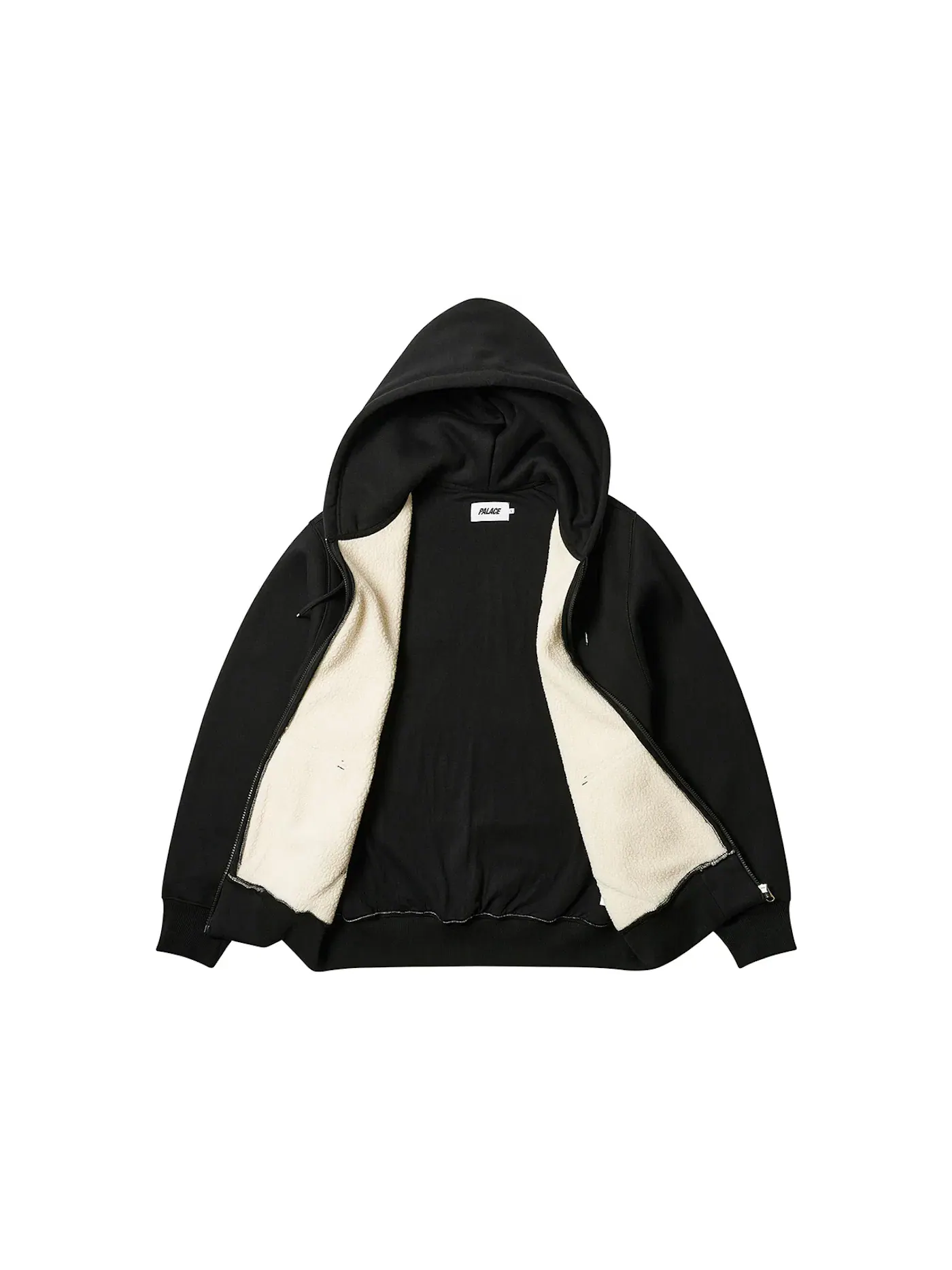 Мужская худи с принтом Palace Thermal Embossed P3 Zip Hood — изображение 2 из 3, черный