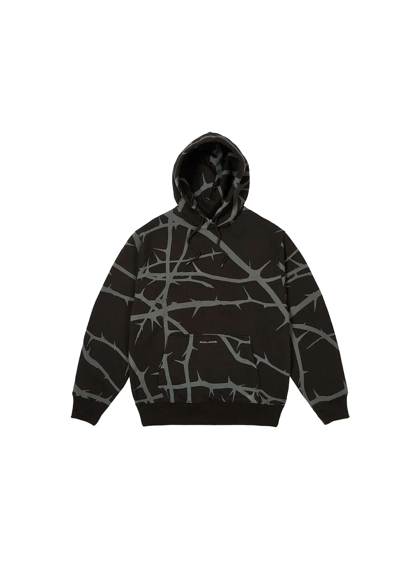 Мужское худи с принтом Palace Hood Black — изображение 1 из 2