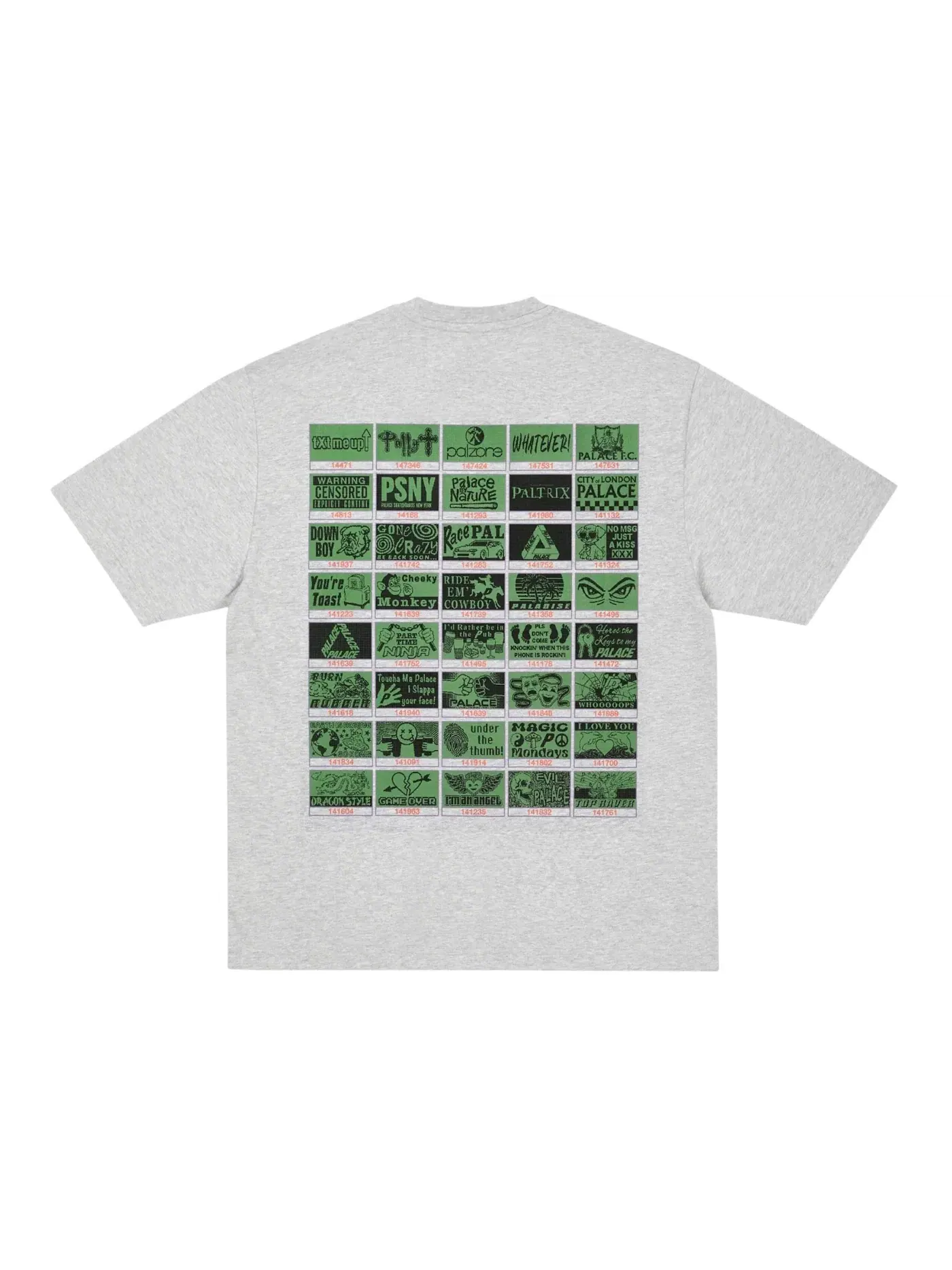 Мужская футболка с круглым вырезом Palace T-Shirt — изображение 2 из 2, серый