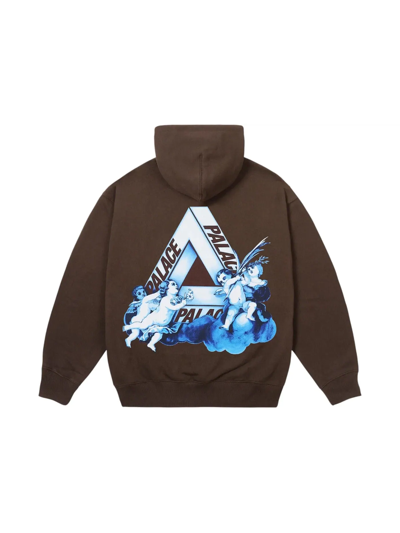 Мужская худи с принтом Palace Tri-Angelic Hood Fox — изображение 1 из 2, коричневый
