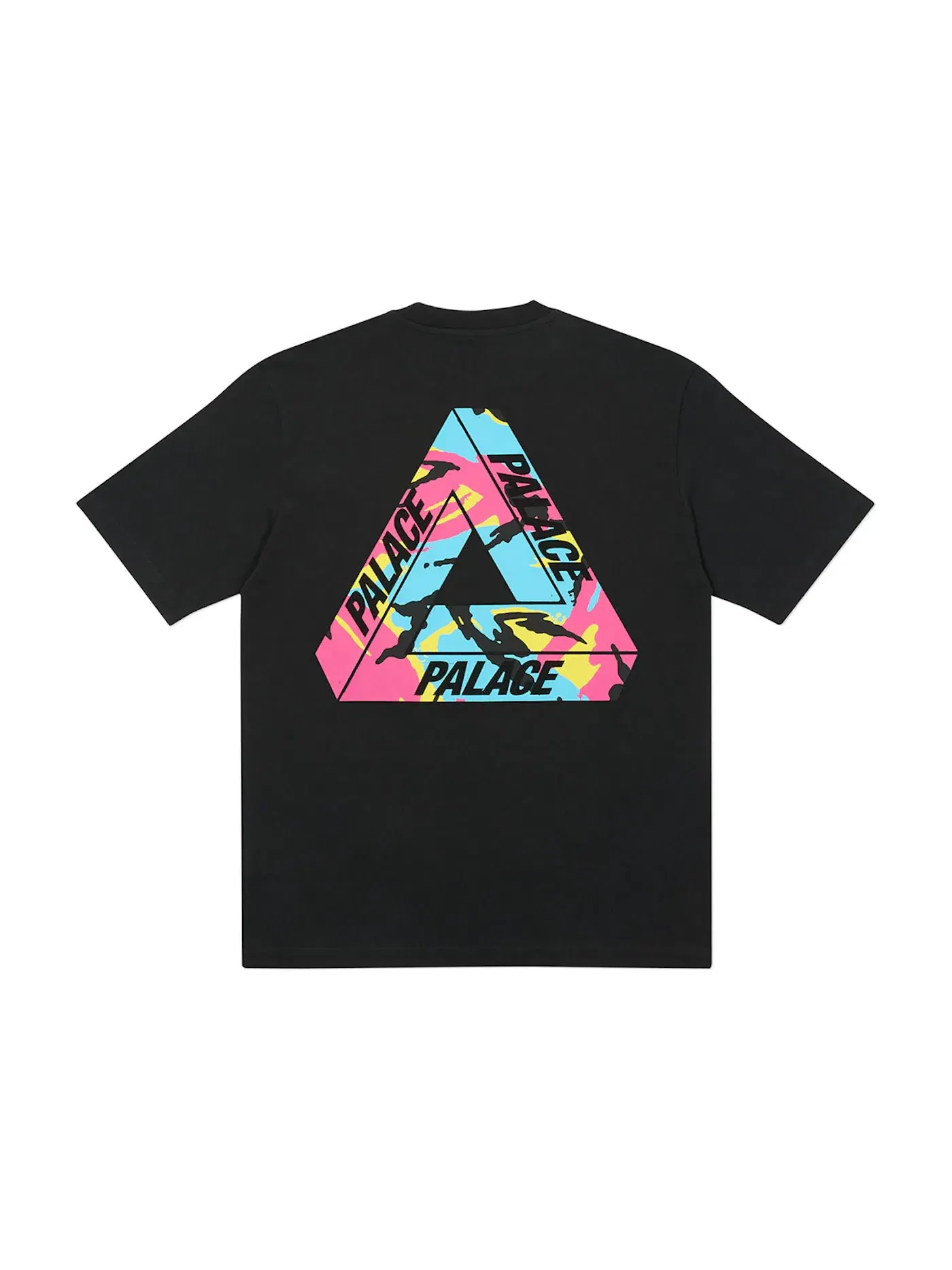 Мужская футболка с принтом Palace Tri-Camo T-shirt — изображение 1 из 2, черный