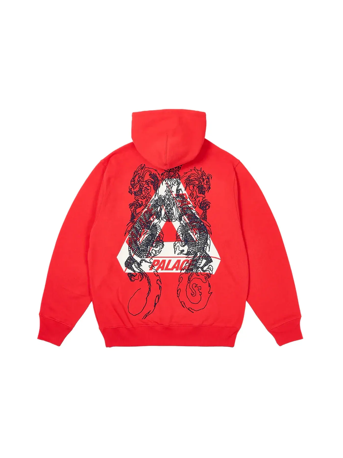 Мужская худи с принтом Palace Hood — изображение 1 из 2, красный