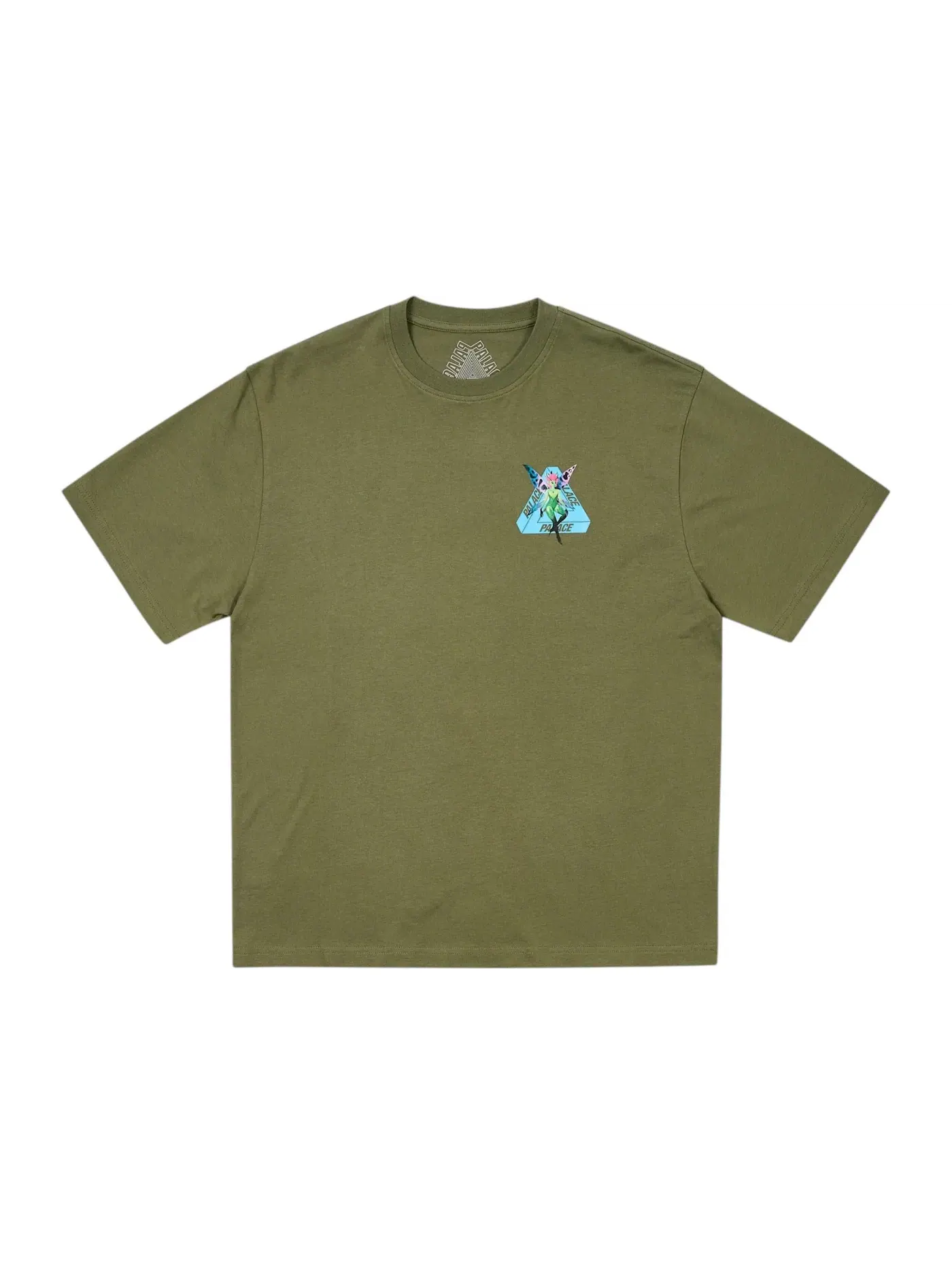 Мужская футболка с принтом Palace T-Shirt — изображение 2 из 2, глубокий зеленый