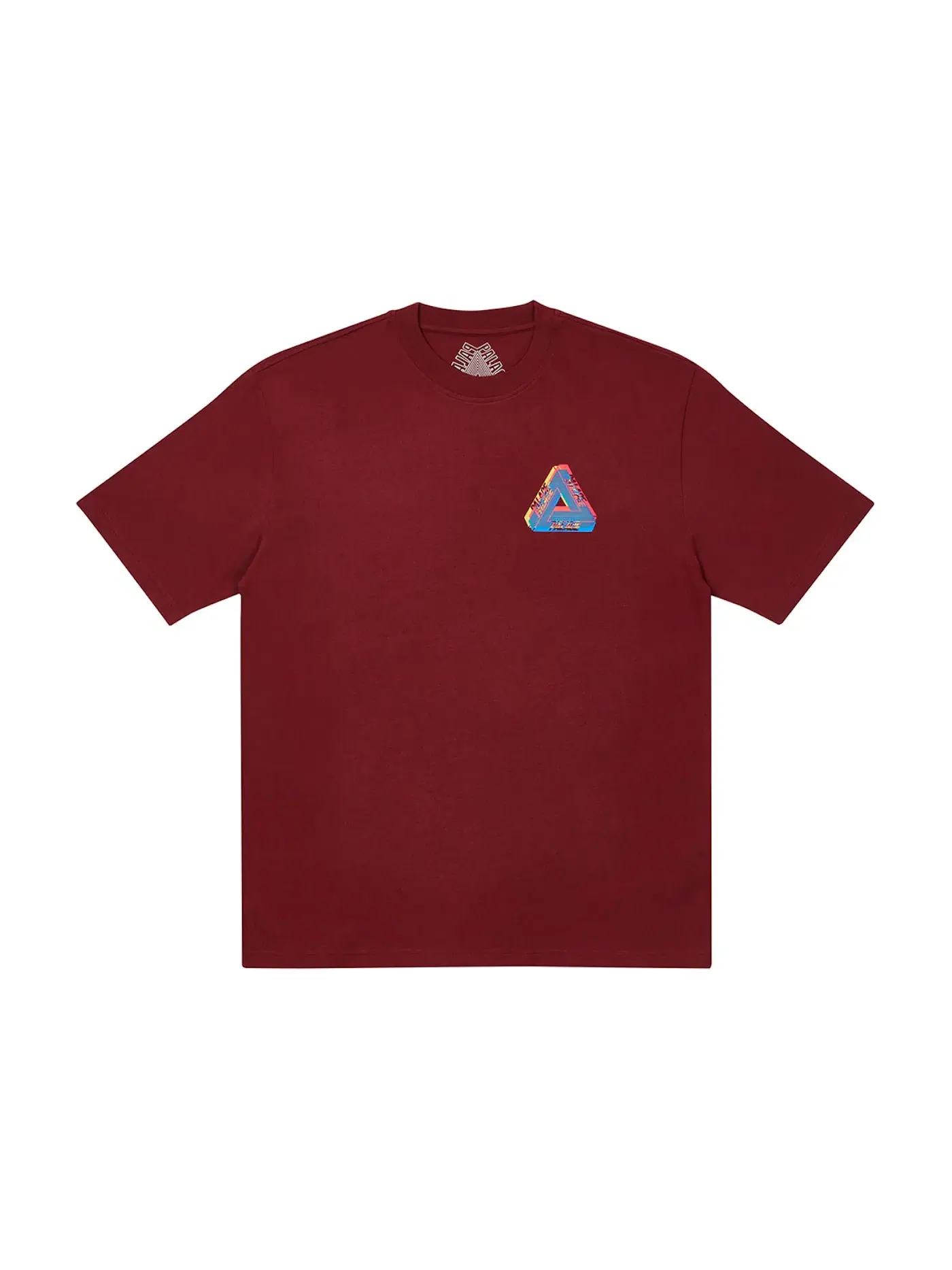 Мужская футболка с принтом Palace Tri-Ferg Colour Blur Palace — изображение 2 из 2, бордовый