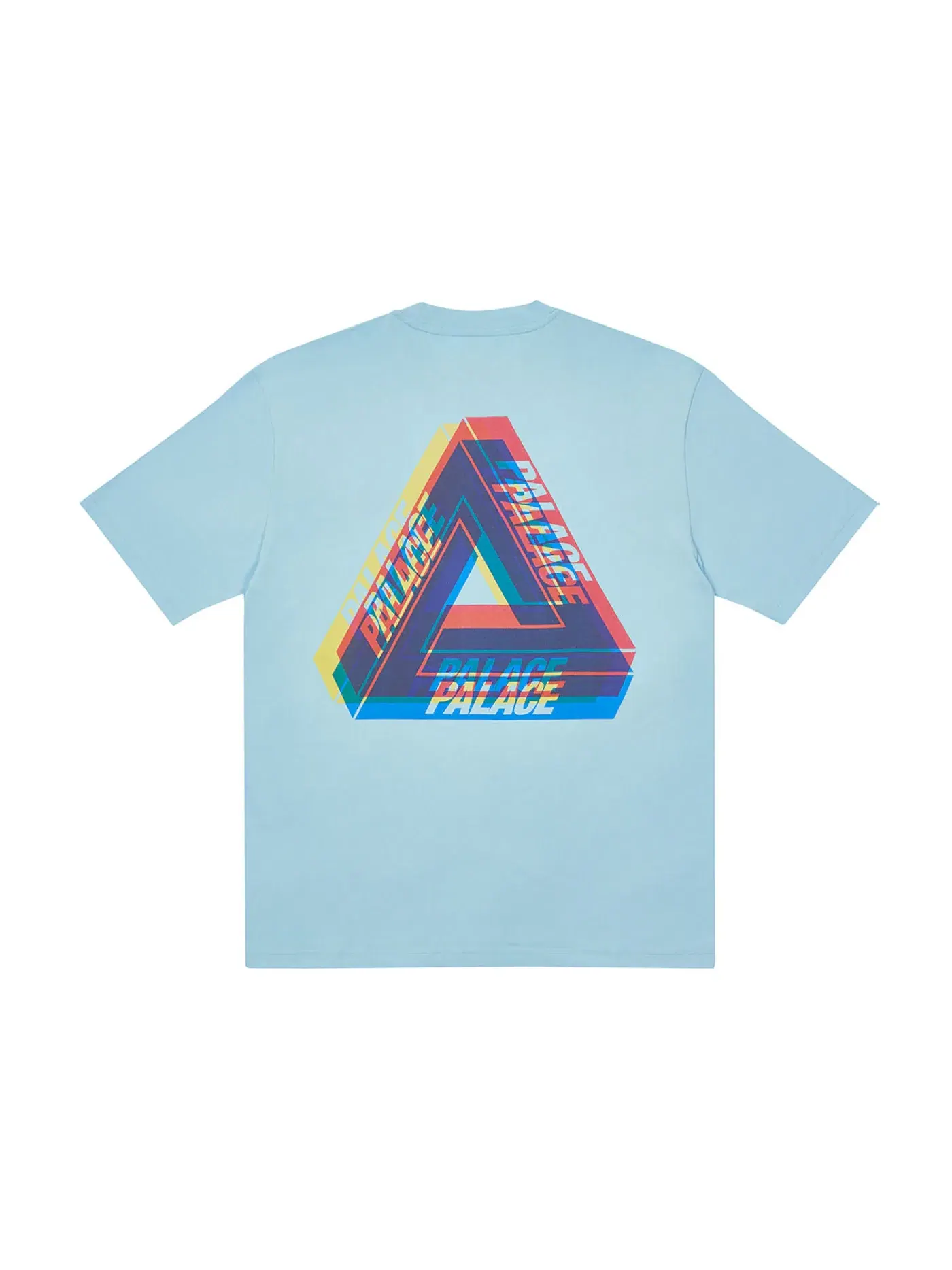 Мужская футболка с принтом Palace Tri-Ferg Colour Blur T-shirt — изображение 1 из 2, бледный синий