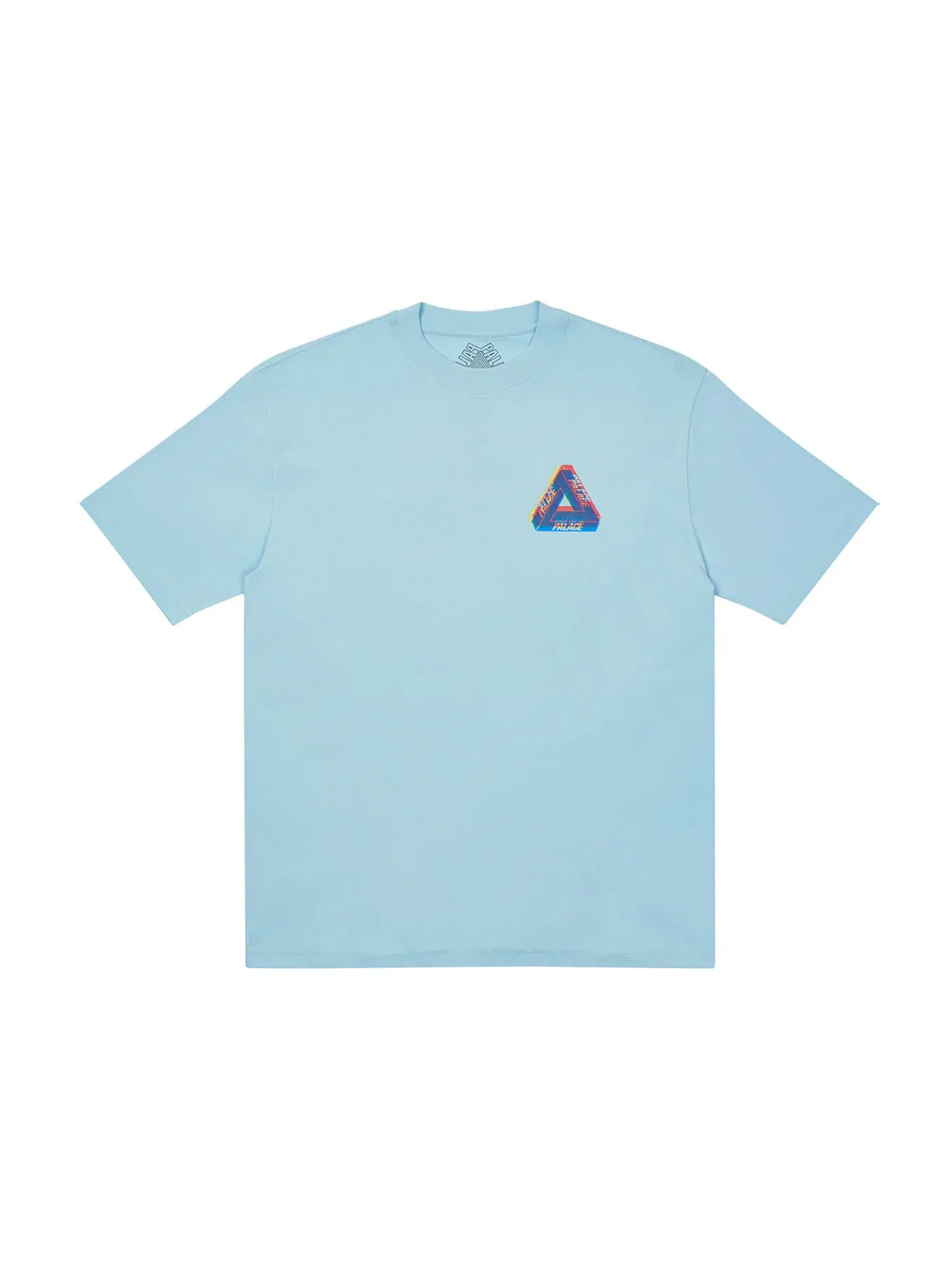 Мужская футболка с принтом Palace Tri-Ferg Colour Blur T-shirt — изображение 2 из 2, бледный синий