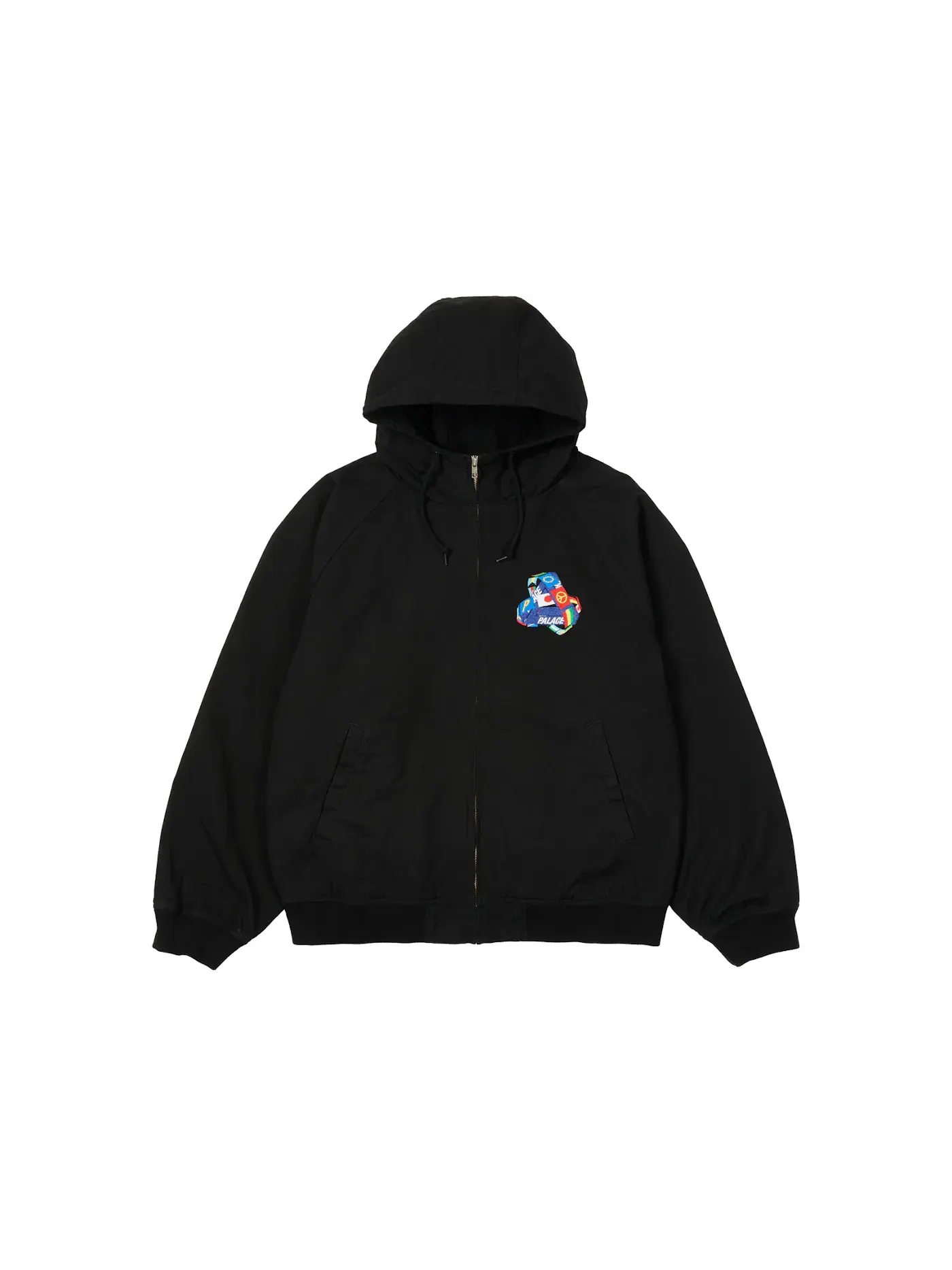 Мужская куртка с капюшоном Palace Tri-Flag Hooded Jacket — изображение 2 из 2, черный