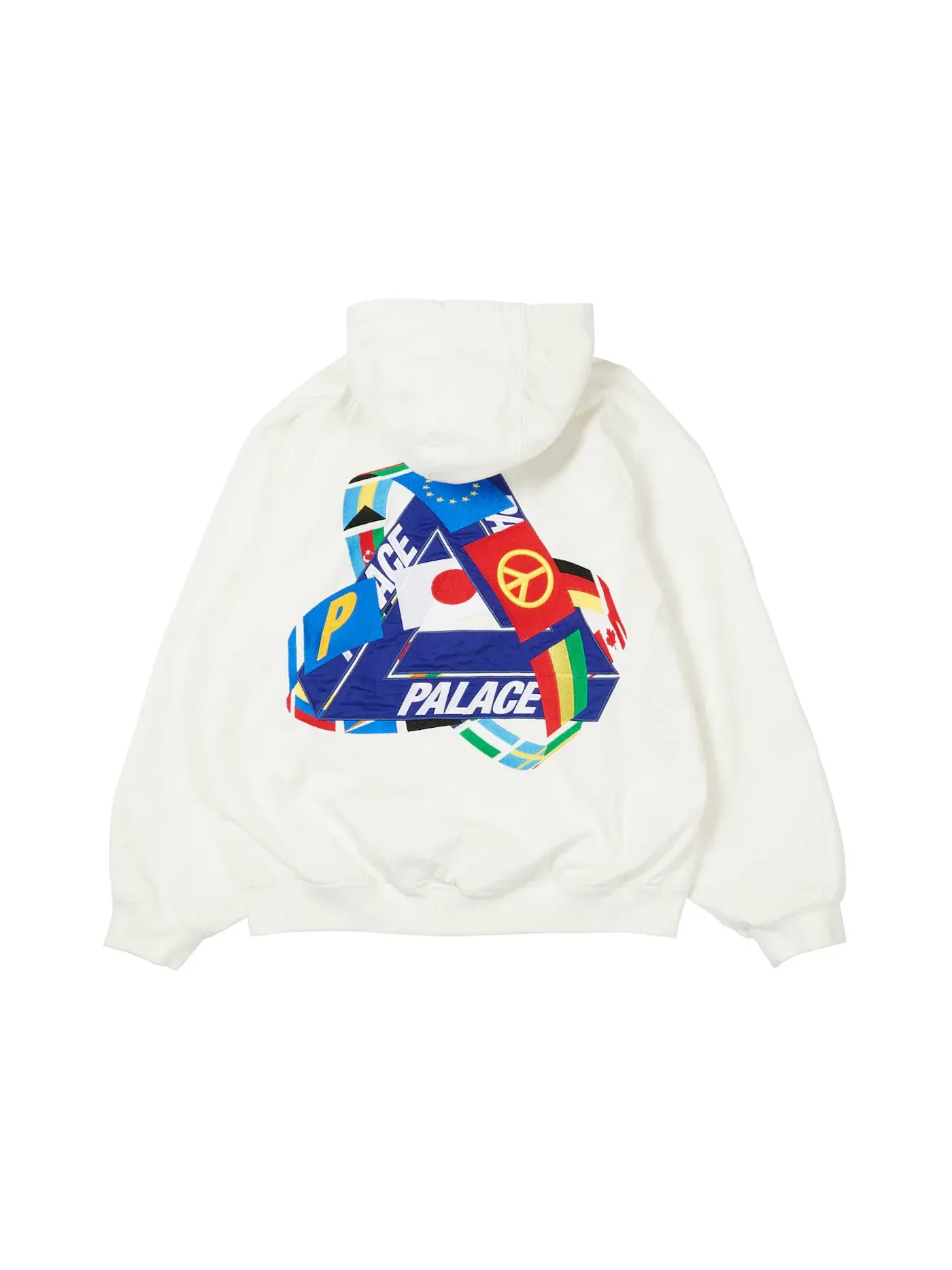 Мужская куртка с капюшоном Palace Tri-Flag Hooded Jacket — изображение 1 из 2, белый