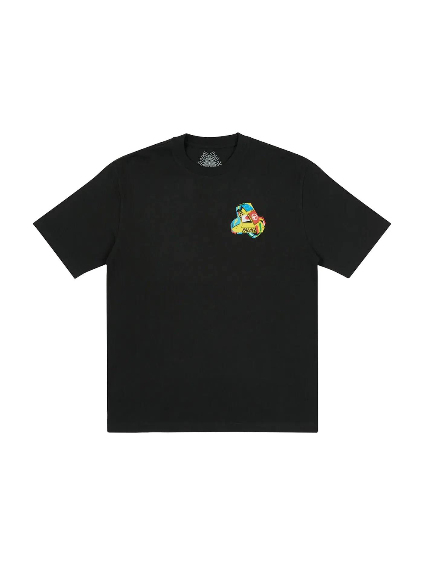 Мужская футболка с принтом Palace Tri-Flag T-shirt — изображение 2 из 2, черный