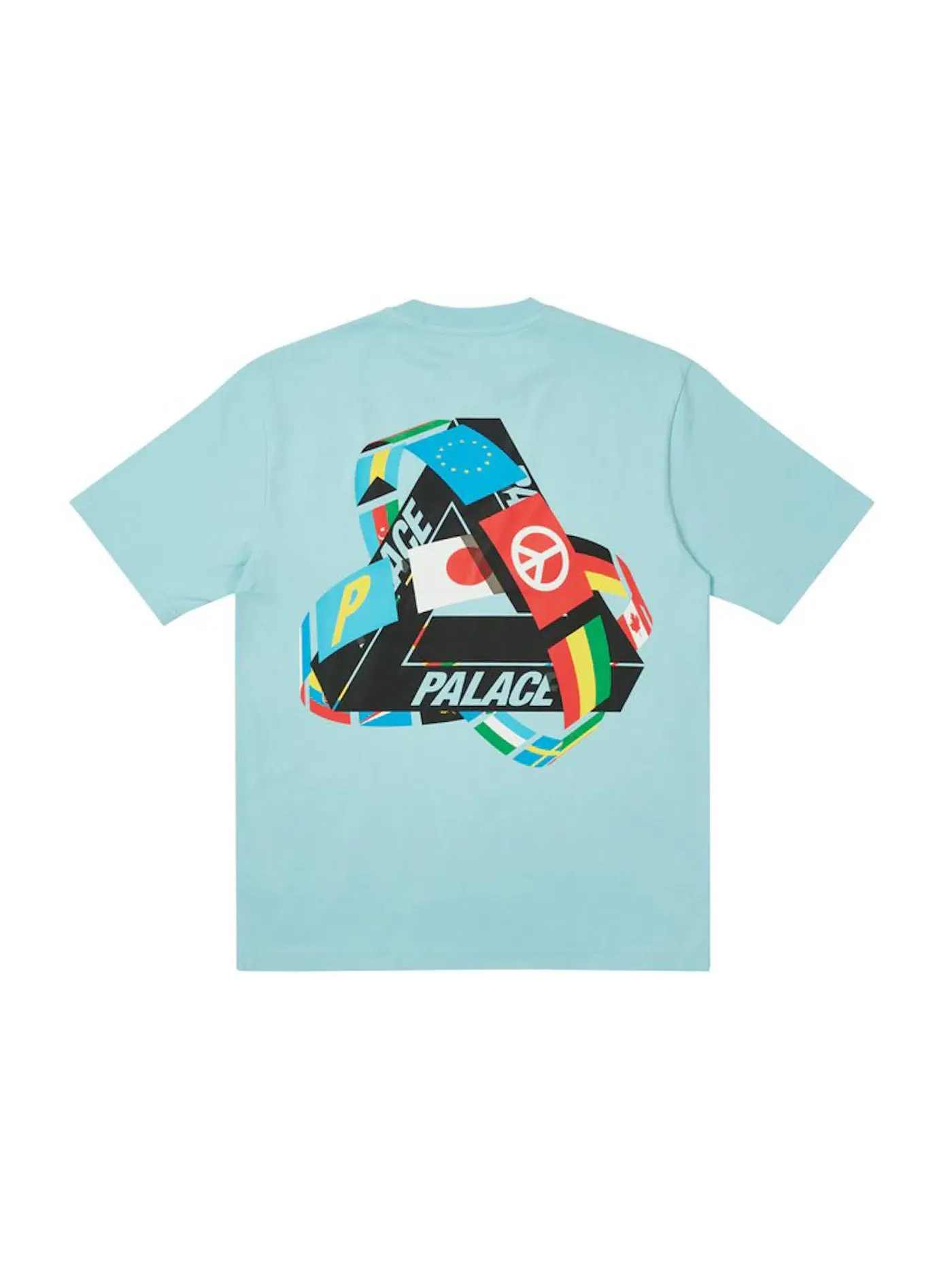 Мужская футболка с принтом Palace T-shirt — изображение 1 из 2, синий