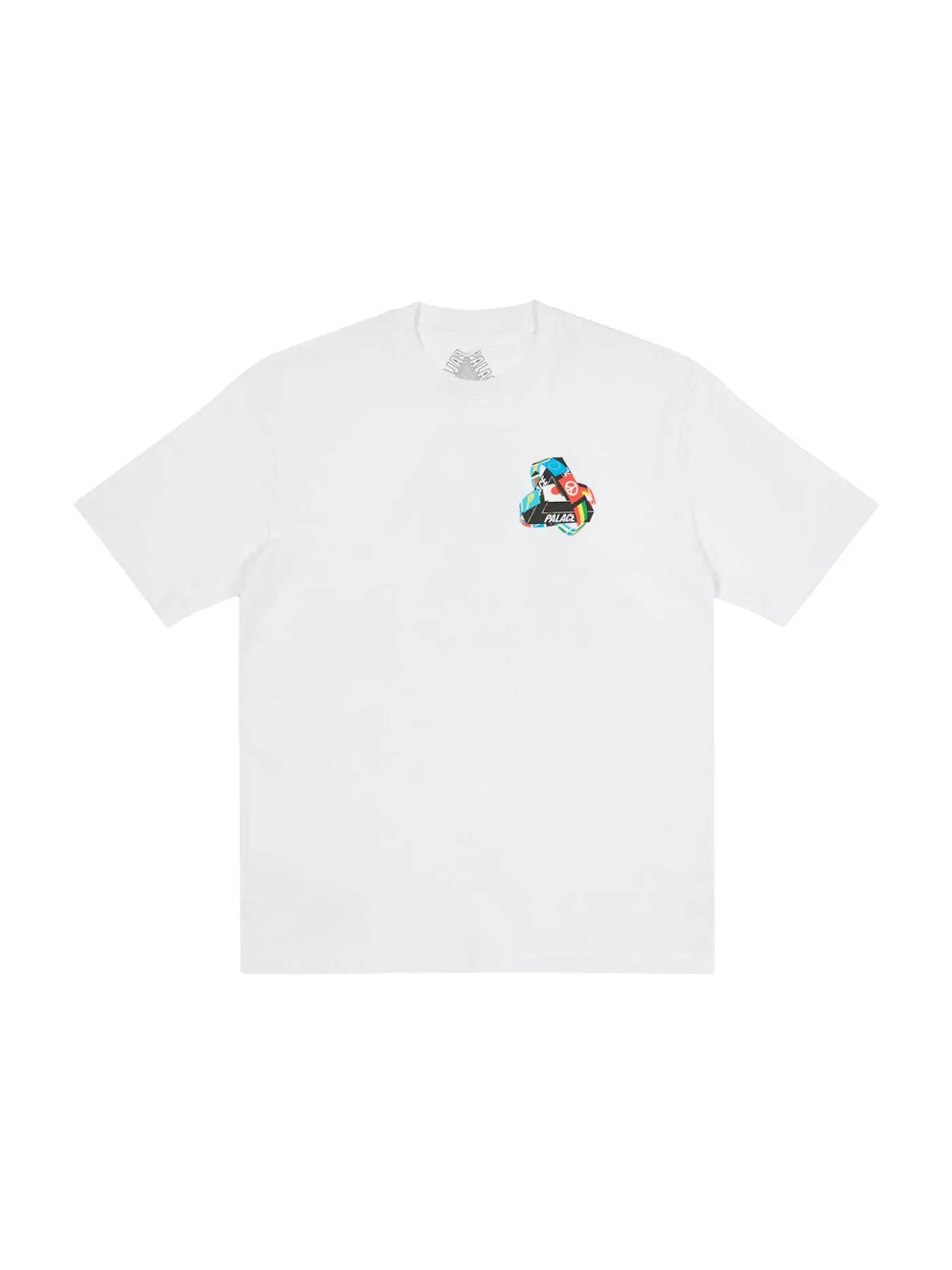 Мужская футболка с принтом Palace Tri-Flag T-shirt — изображение 2 из 2, белый