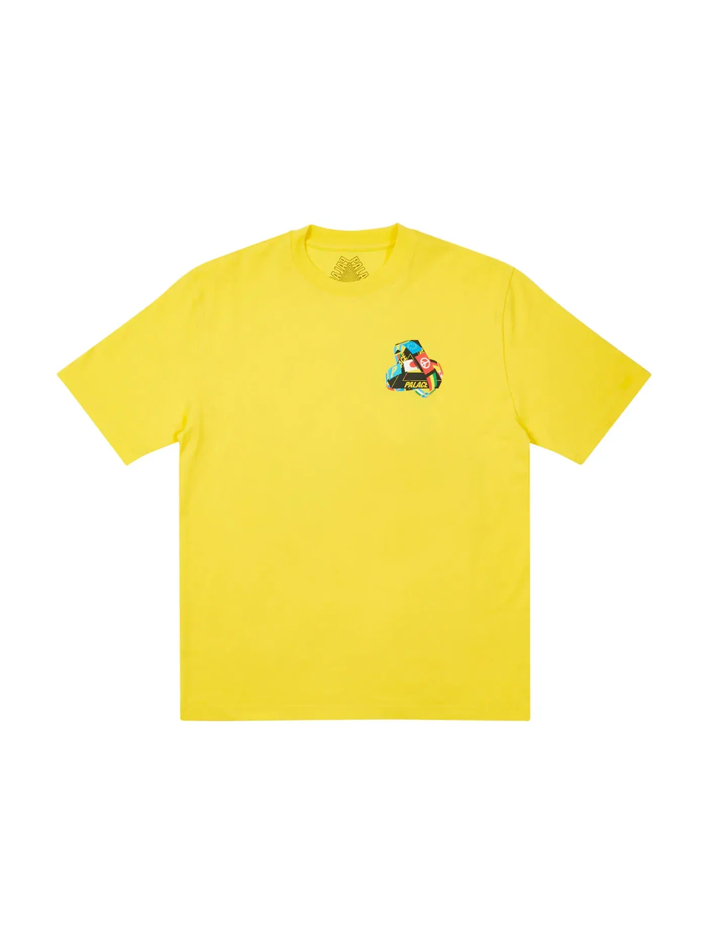 Мужская футболка с принтом Palace Tri-Flag T-shirt — изображение 2 из 2, желтый