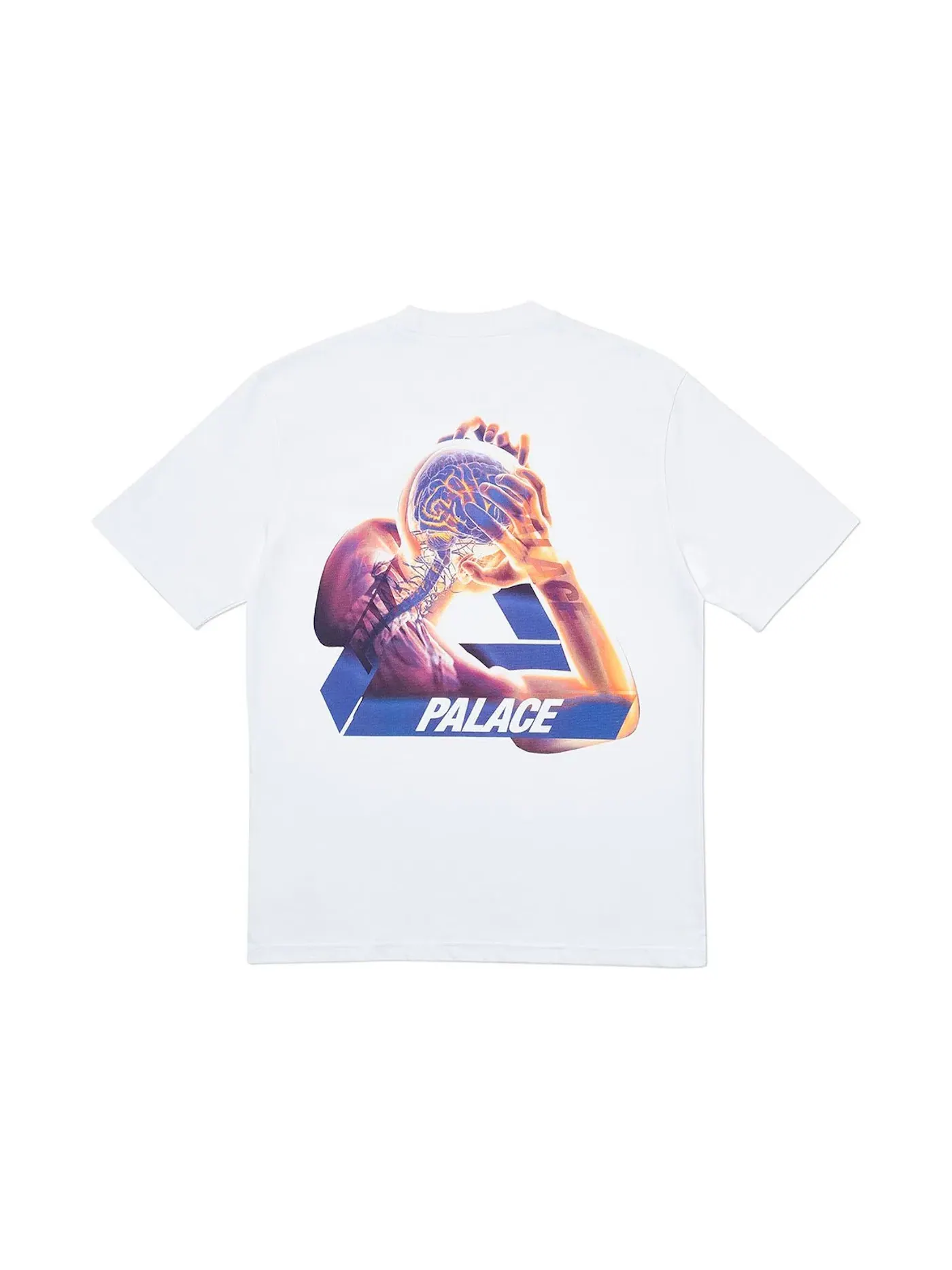 Мужская футболка с принтом Palace T-shirt — изображение 2 из 2, белый