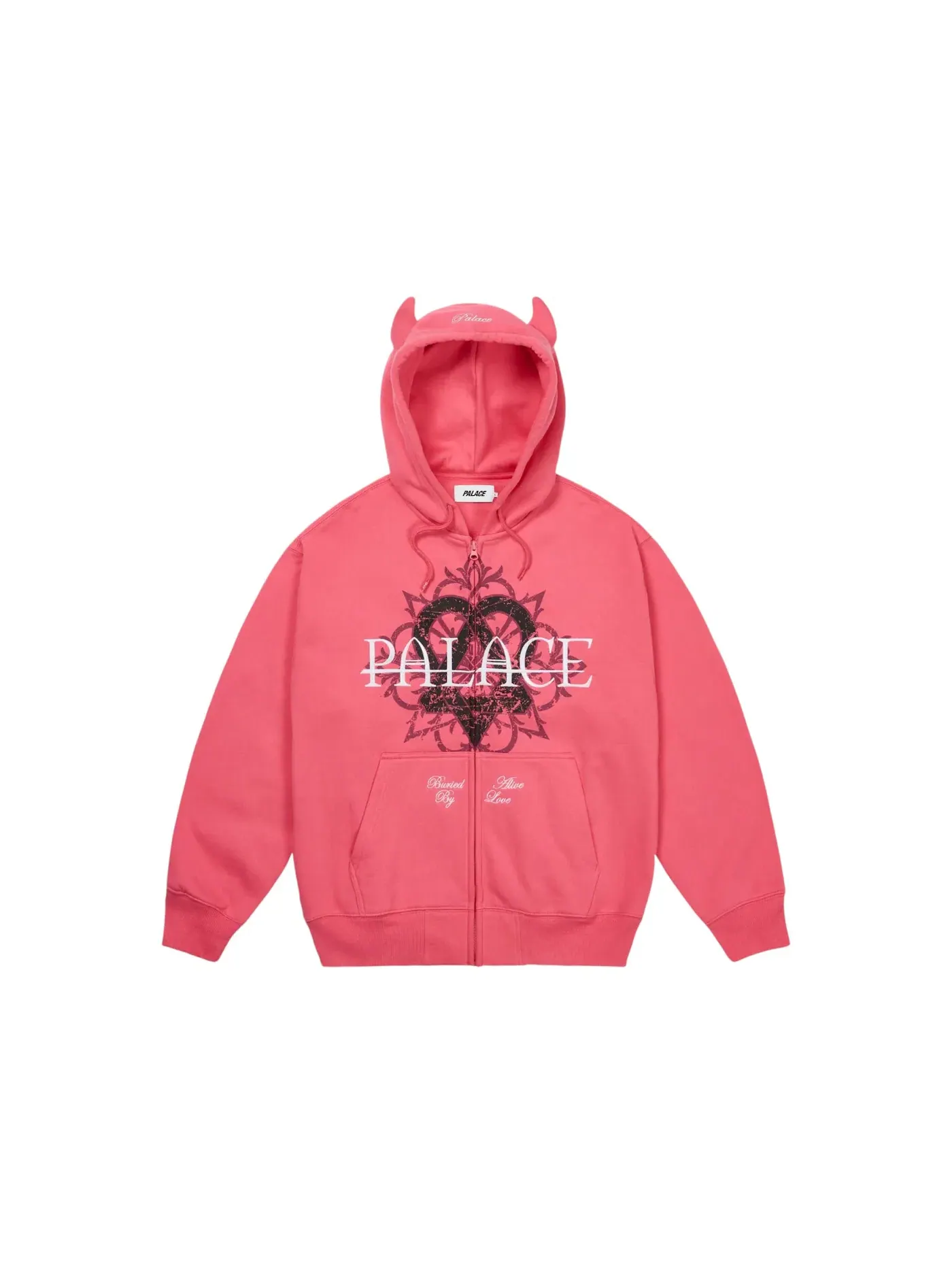 Мужской худи с принтом Hood Palace — изображение 1 из 2, розовый