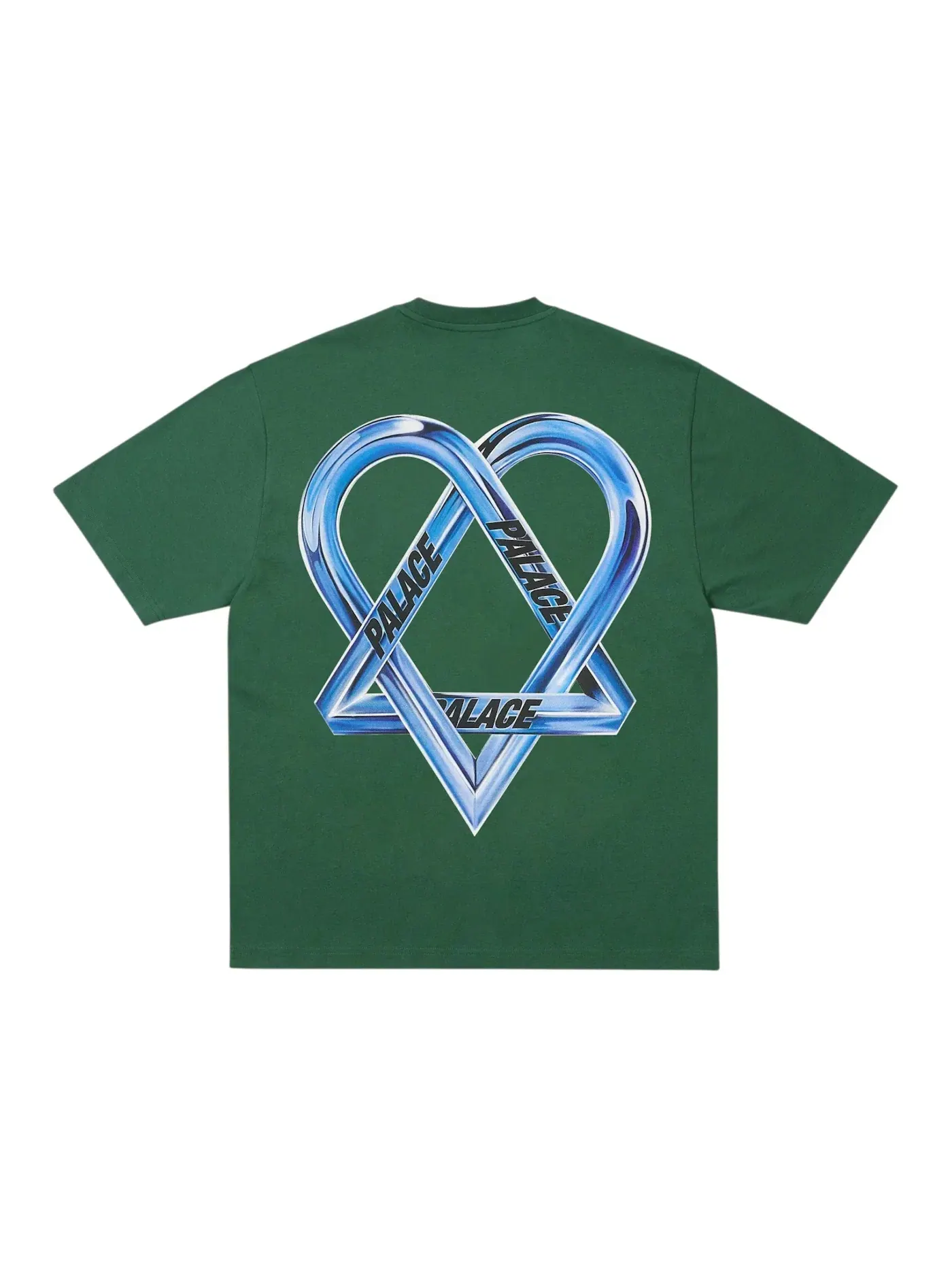 Мужская футболка с принтом Palace T-Shirt — изображение 1 из 2, зеленый