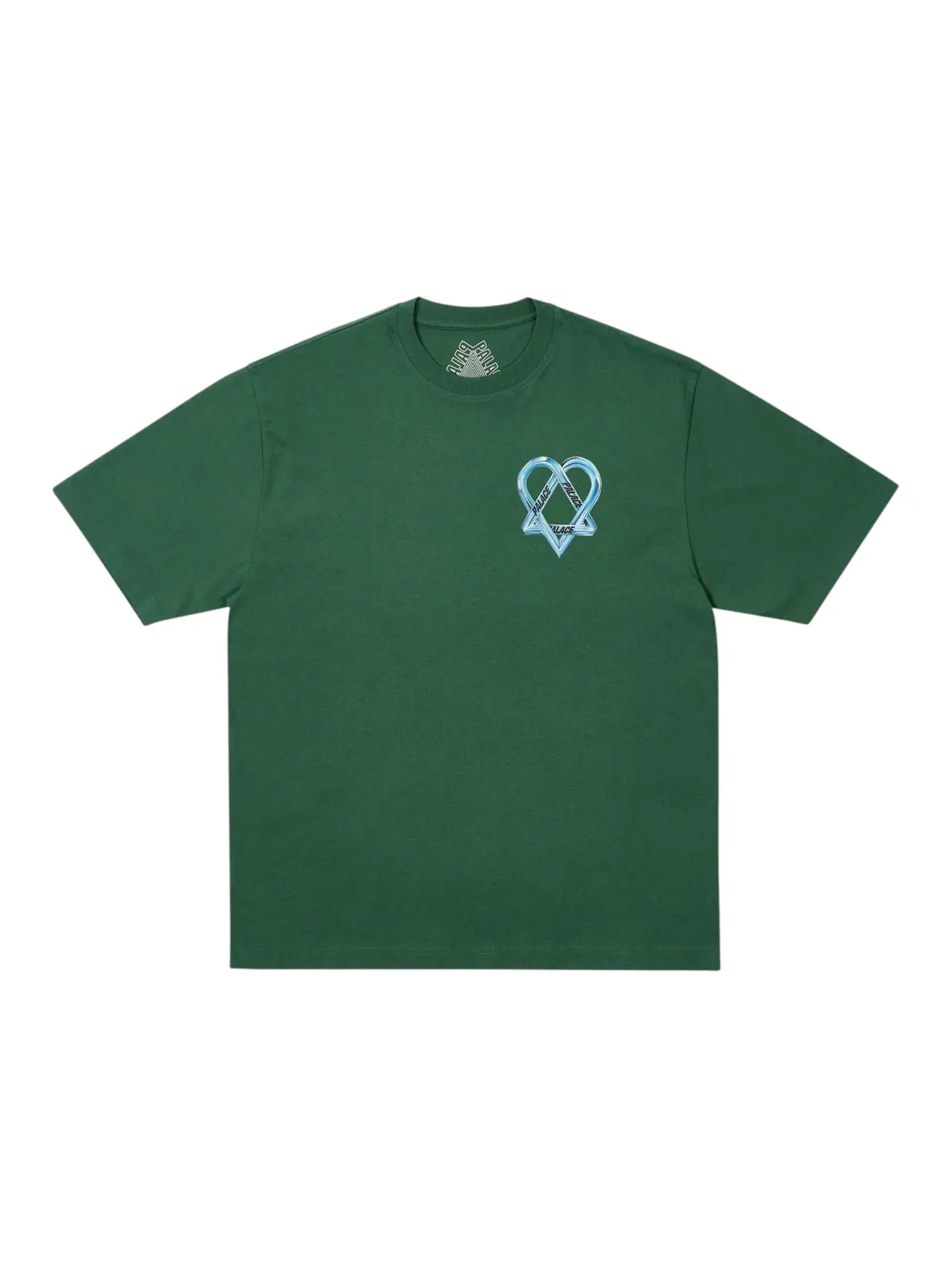 Мужская футболка с принтом Palace T-Shirt — изображение 2 из 2, зеленый
