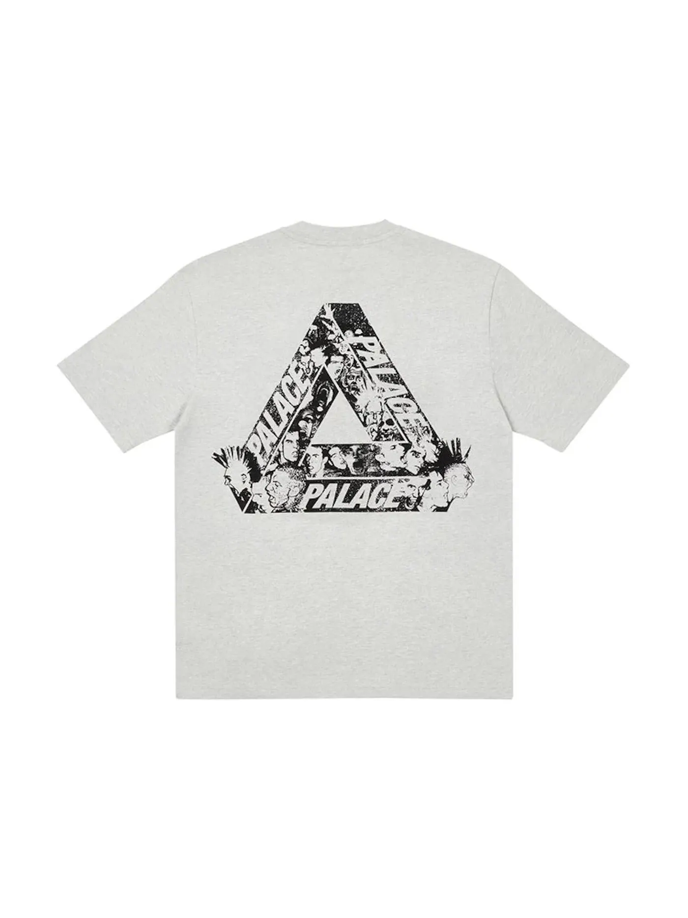 Мужская футболка с принтом Palace T-shirt — изображение 1 из 2, серый