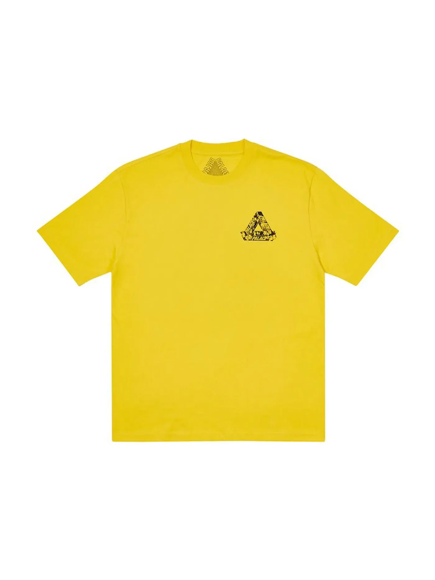 Мужская футболка с принтом Palace T-shirt — изображение 2 из 2, желтый