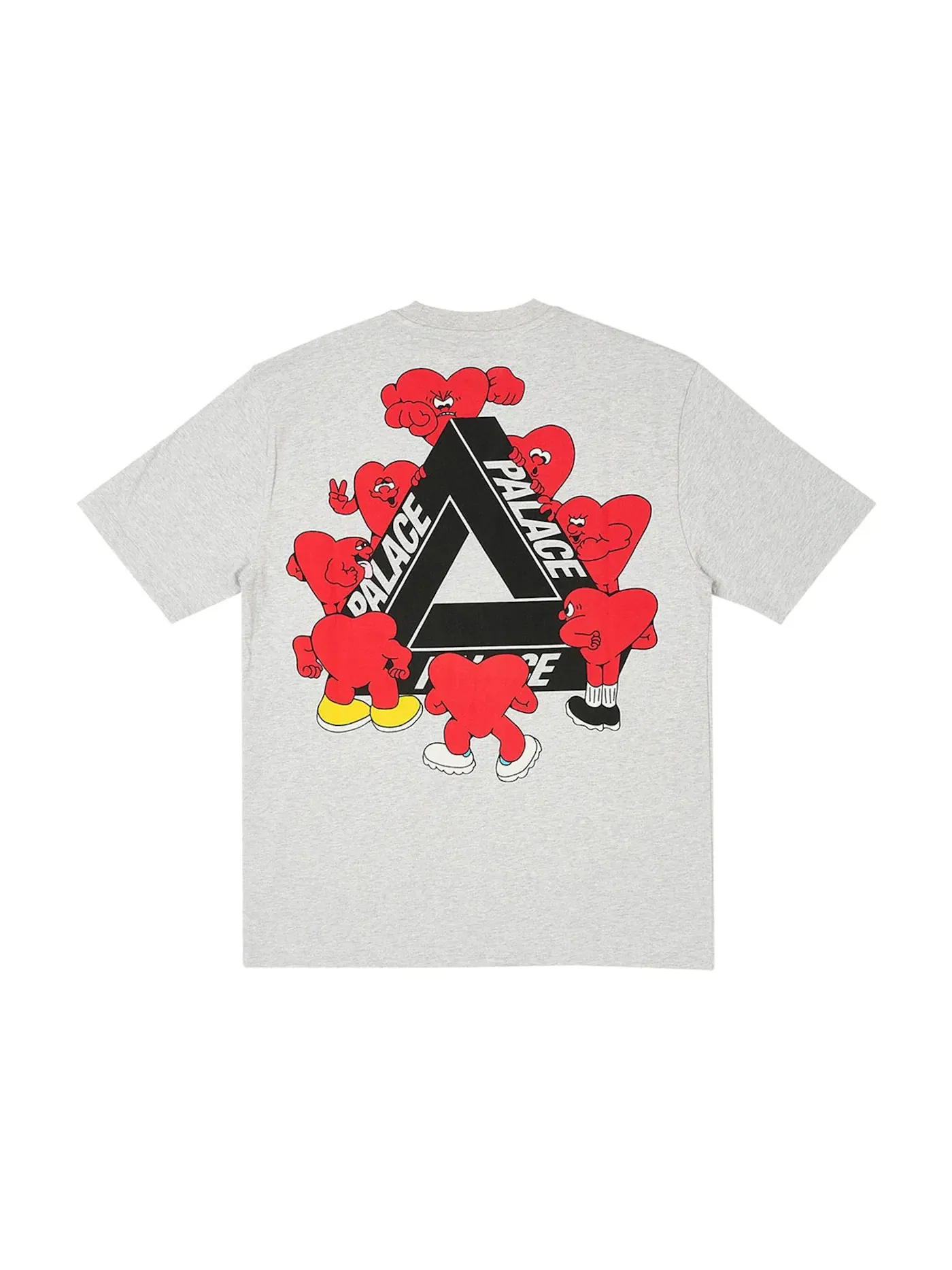 Мужская футболка с принтом Palace T-shirt — изображение 1 из 2, серый
