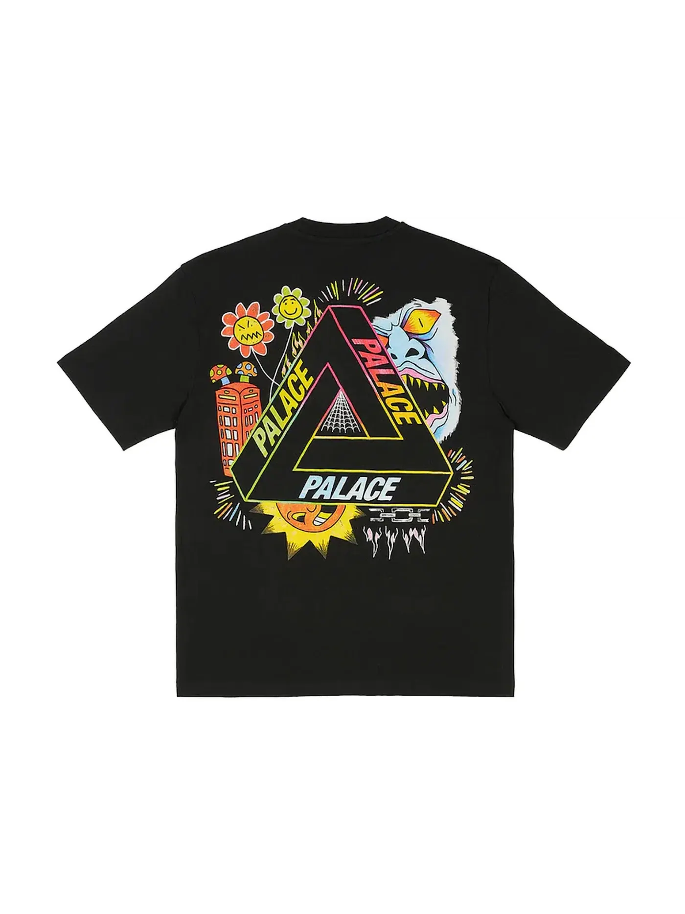 Мужская футболка с принтом Palace T-Shirt — изображение 1 из 2, черный