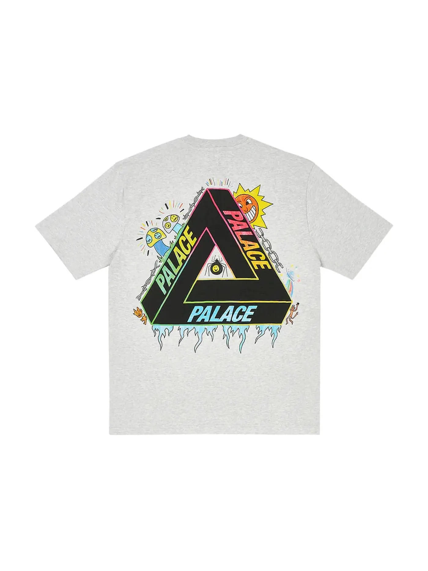 Мужская футболка с коротким рукавом Palace T-Shirt — изображение 1 из 2, серый