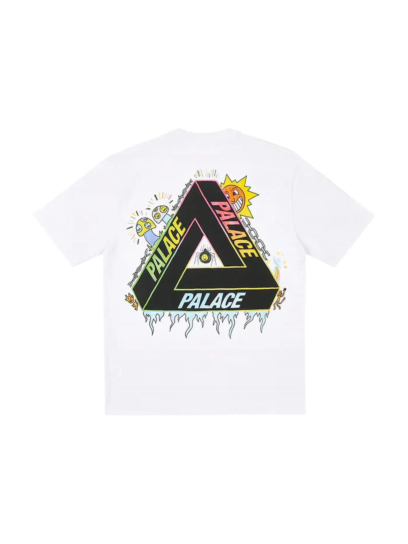 Мужская футболка с принтом Palace Tri-Lottie T-Shirt — изображение 1 из 2, белый
