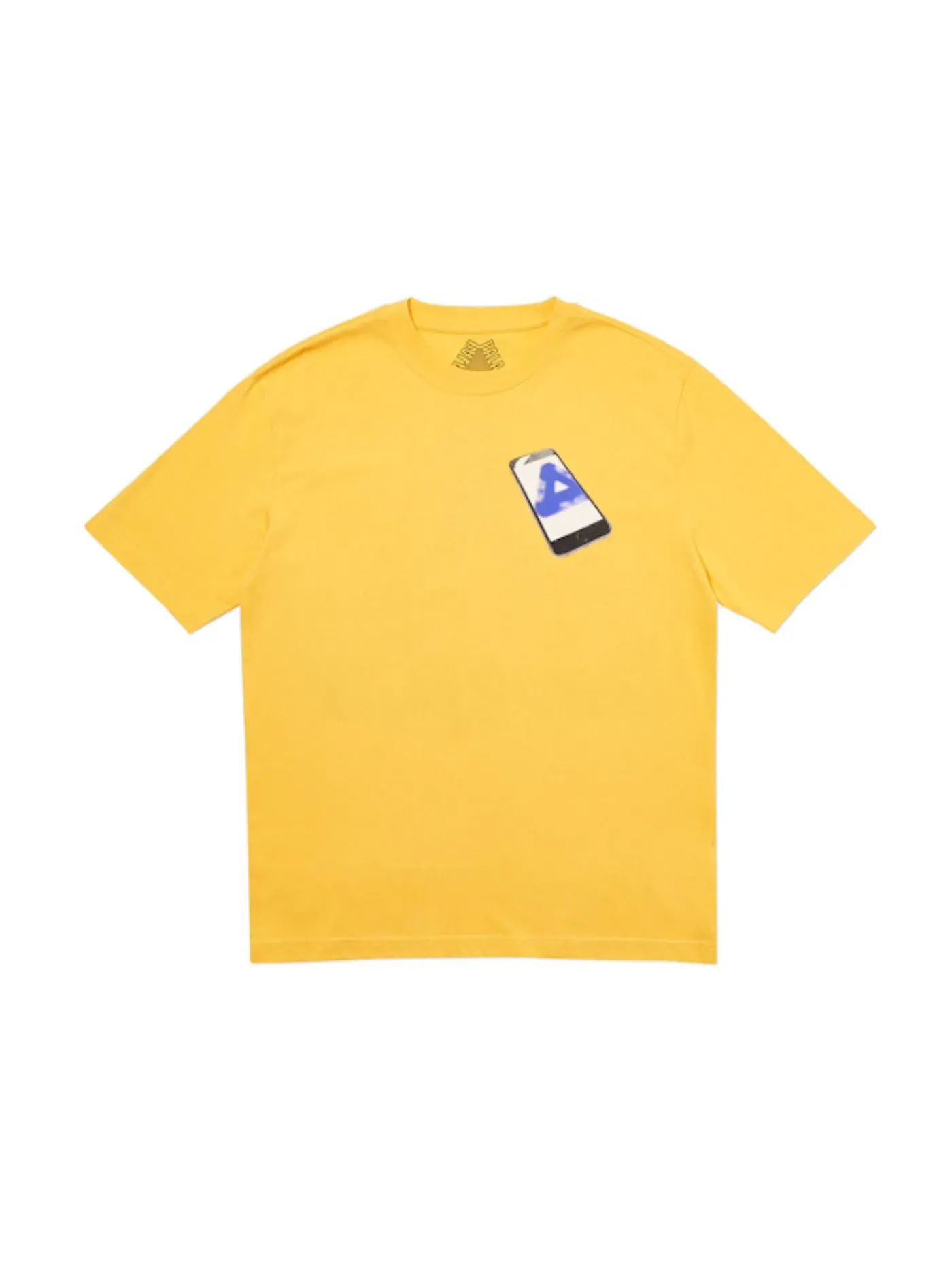 Мужская футболка с принтом Palace Tri-Phone T-Shirt — изображение 1 из 2, желтый