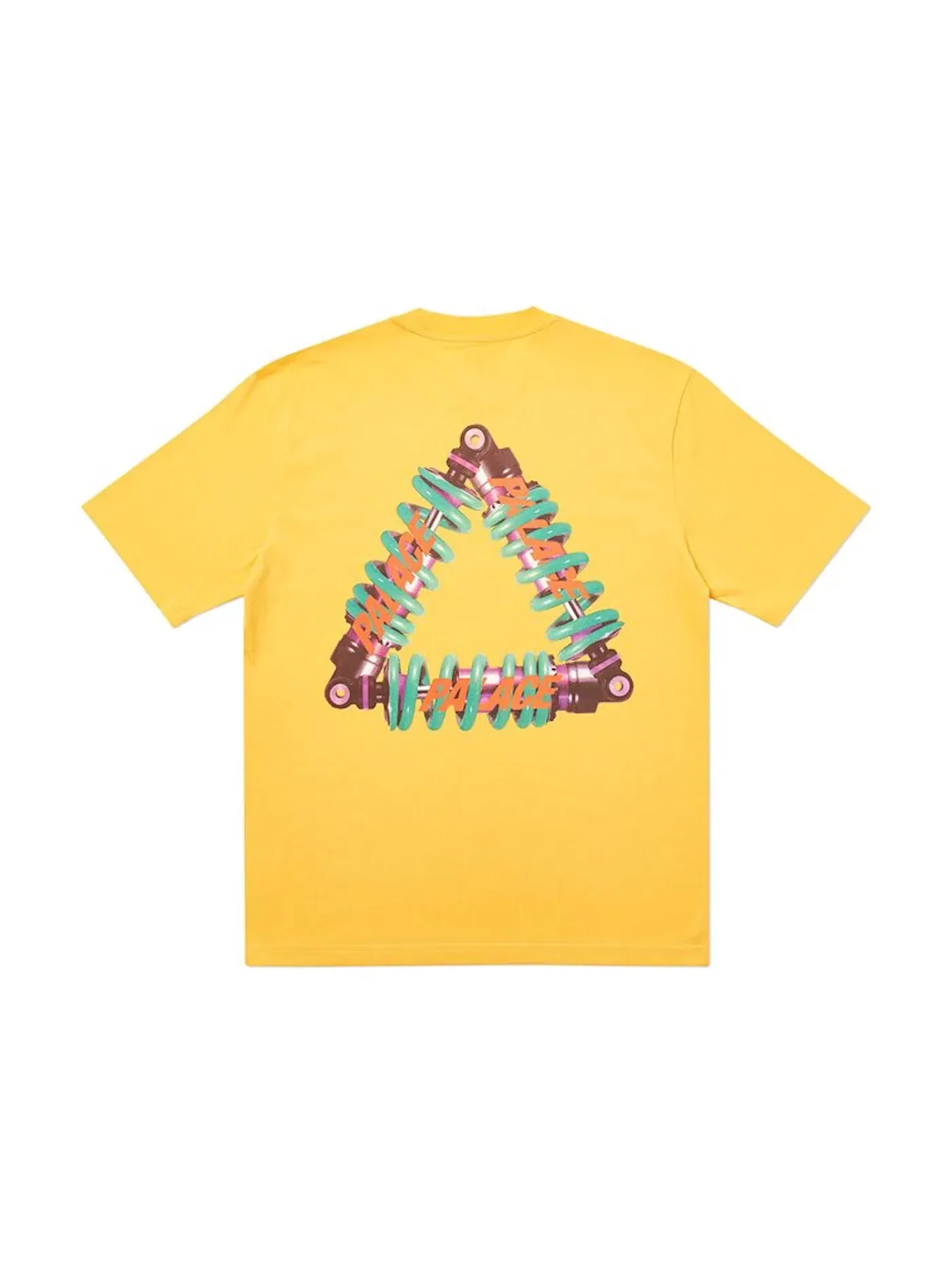 Мужская футболка с принтом Palace Tri-Pumping T-Shirt — изображение 2 из 2, желтый