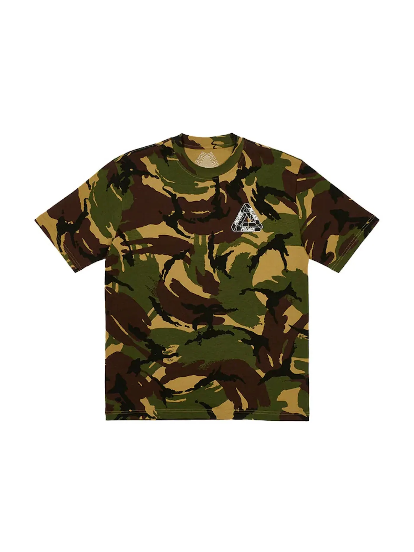 Мужская футболка с принтом Palace Tri-Ripped T-Shirt, Woodland Camo — изображение 2 из 2