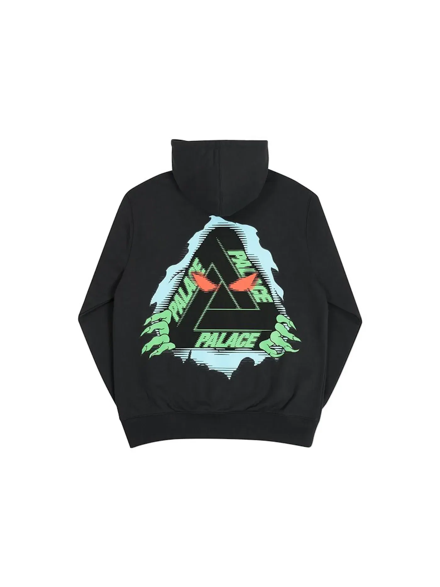 Мужская худи с принтом Palace Tri-Ripper Hoodie — изображение 1 из 2, черный