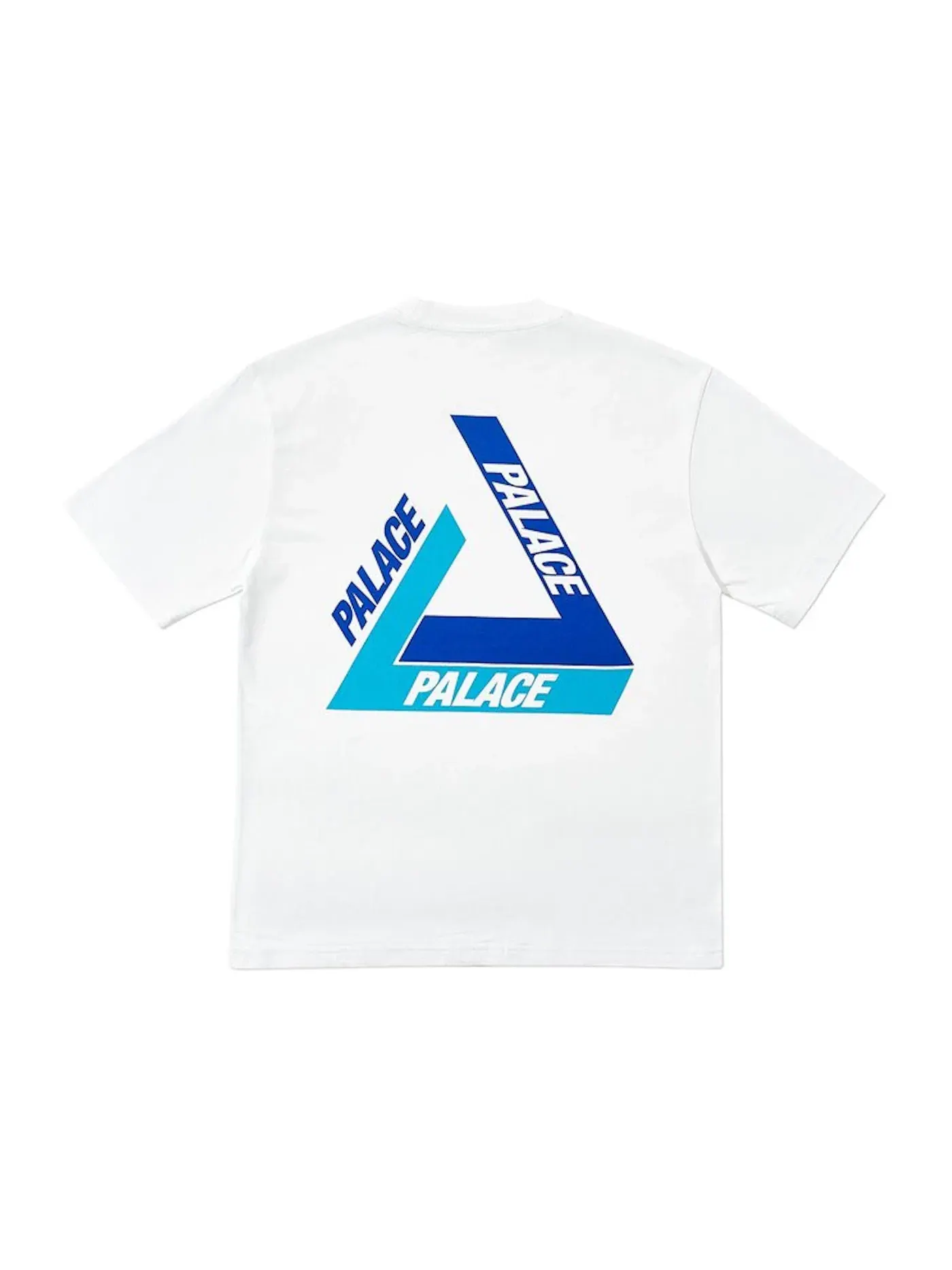 Мужская футболка с принтом Palace T-Shirt — изображение 2 из 2, белый/синий
