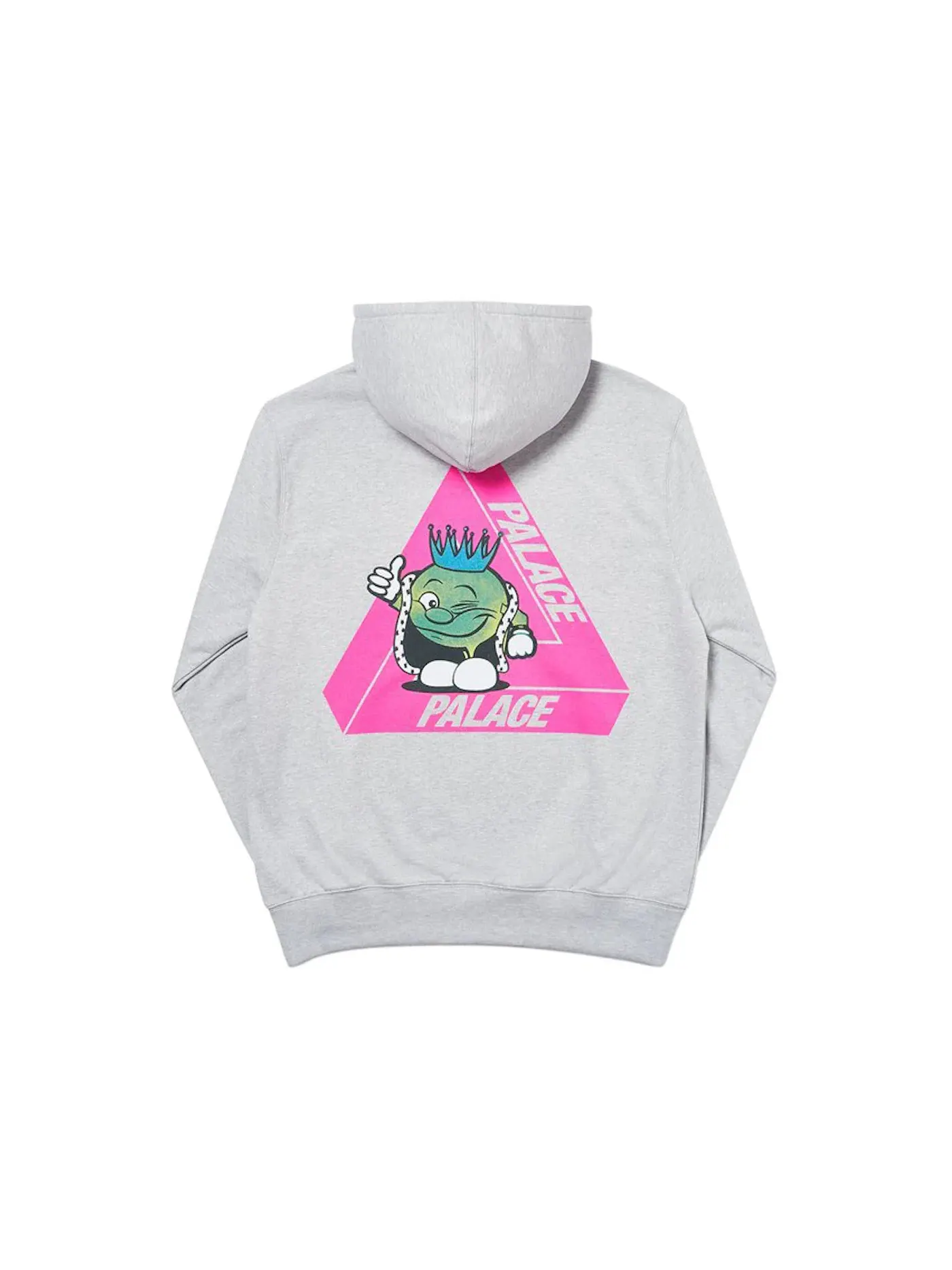 Мужской худи с принтом Palace Hood — изображение 2 из 2, серый