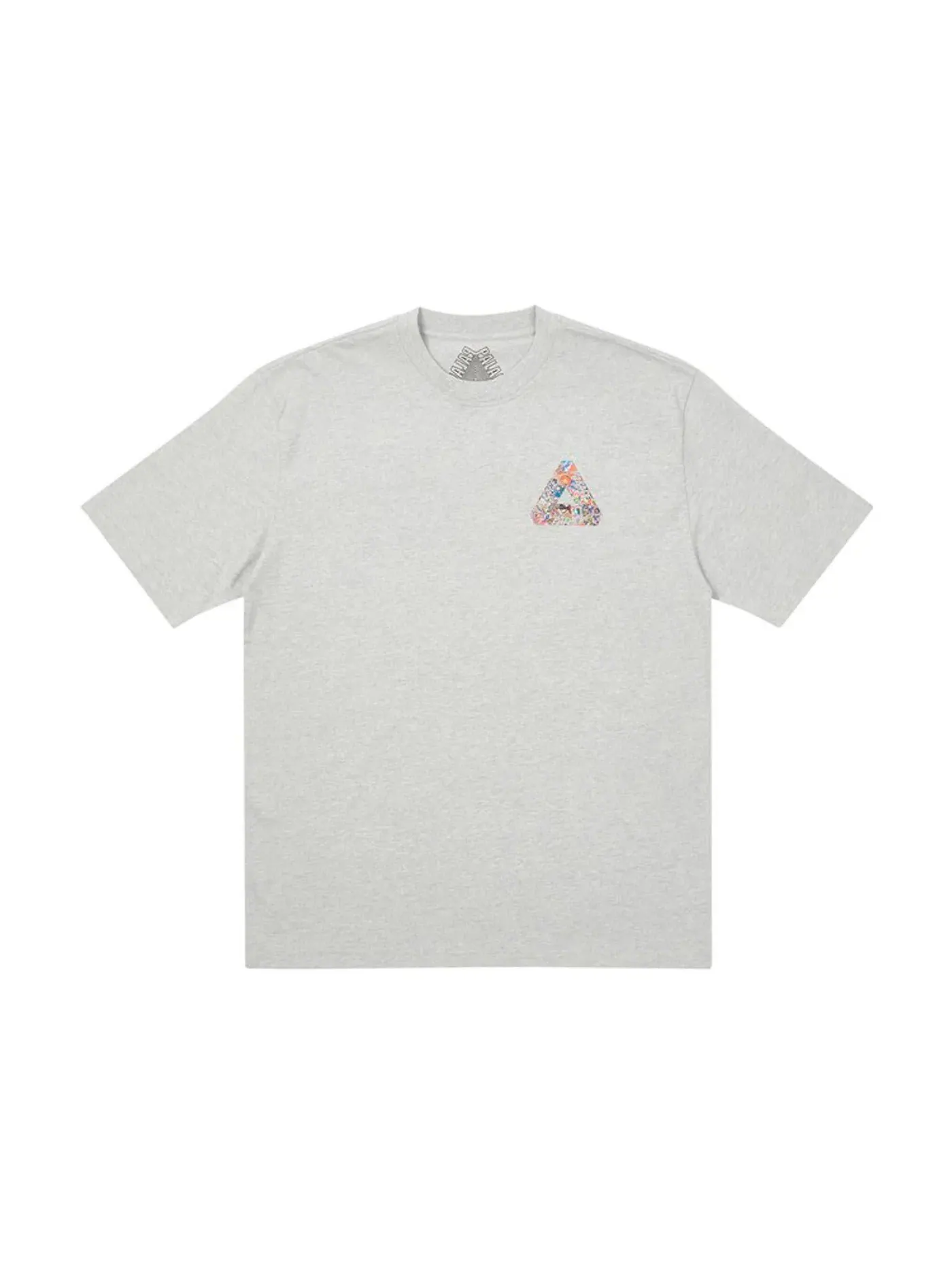 Мужская футболка с принтом Palace Tri-Sticker Pack — изображение 2 из 2, серый